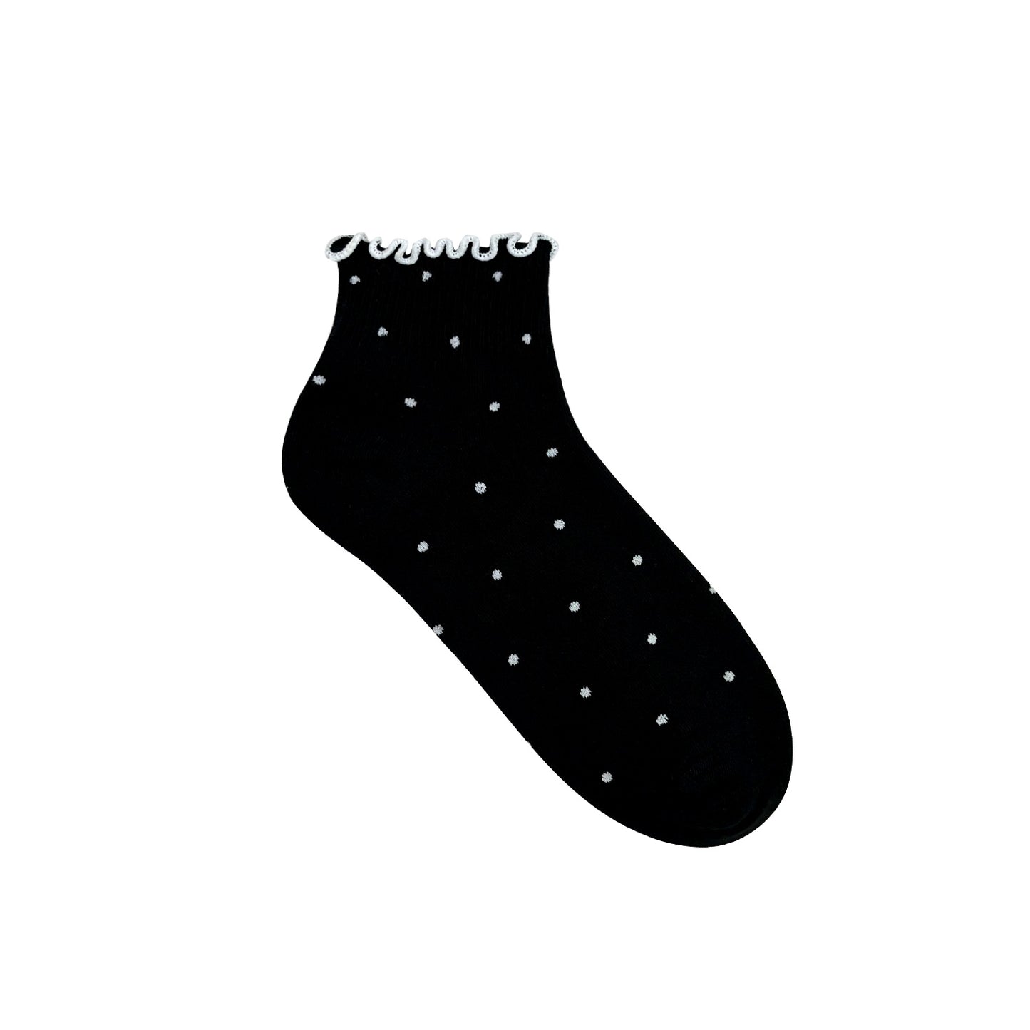 Women's Crew Frill Dot Socks