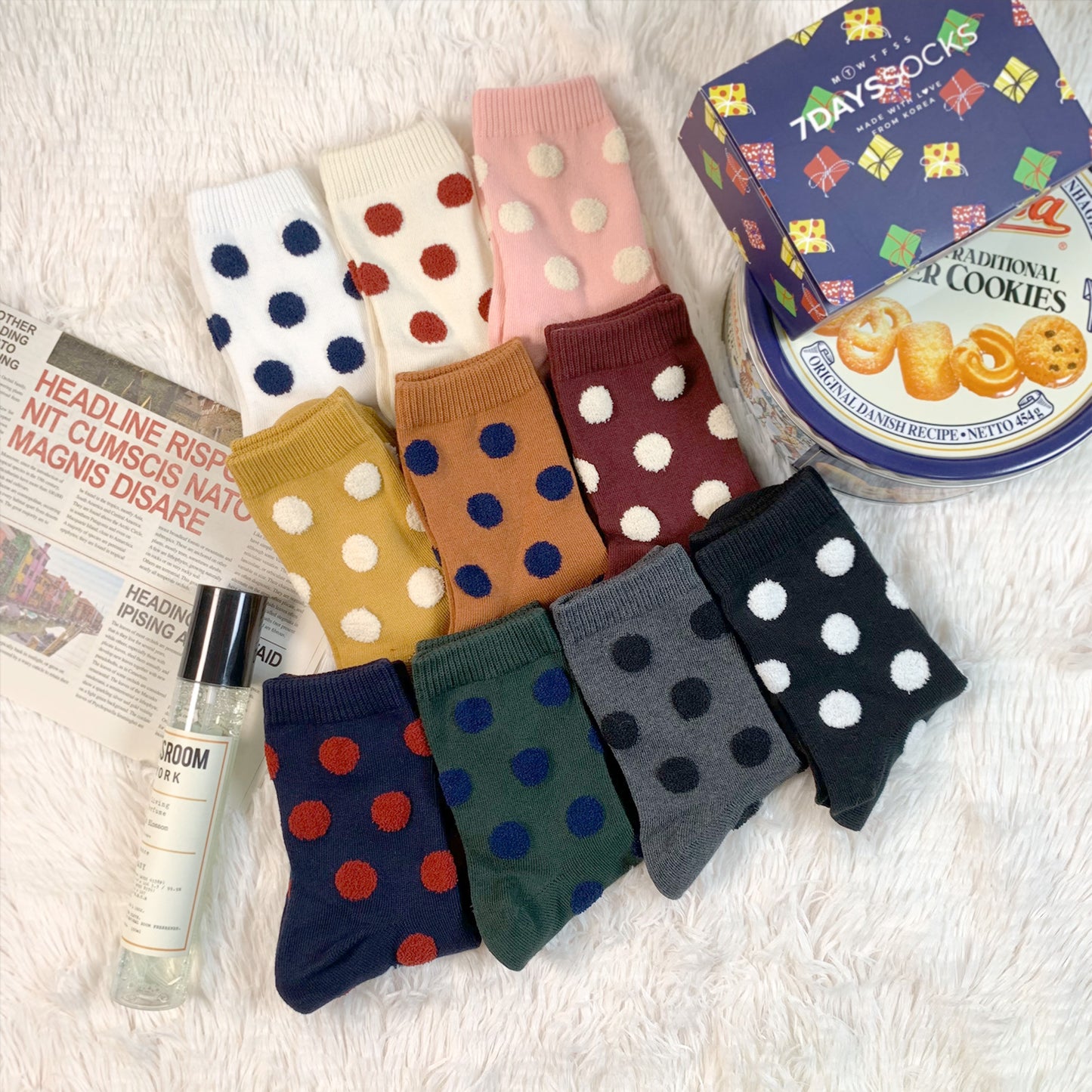 Women's Crew Tactel Dot Socks