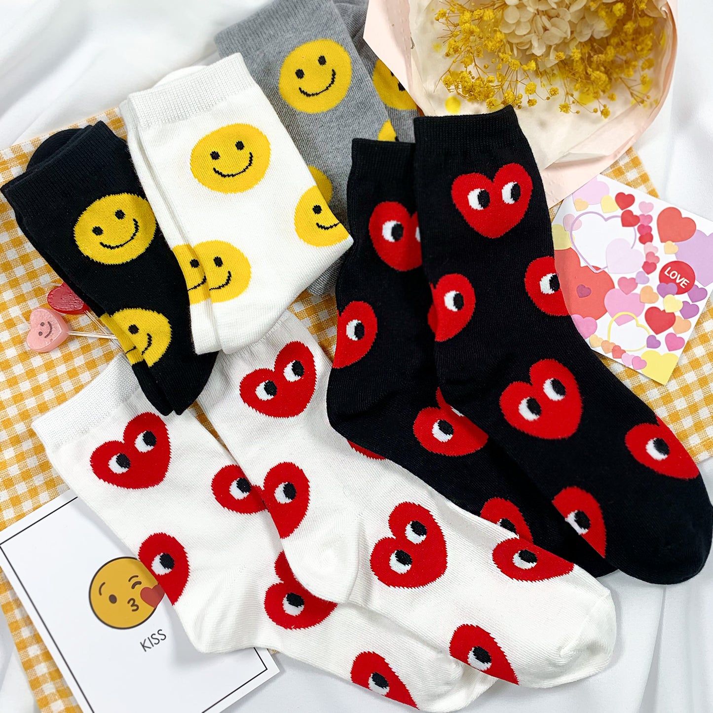 Women's Crew Big Pattern Socks