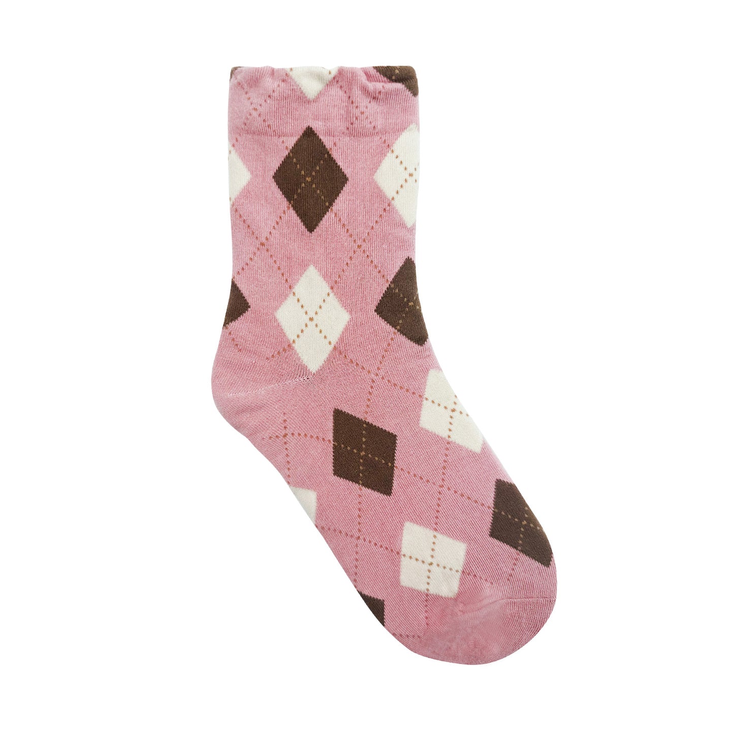 Women's Crew Winter Color Argyle Socks