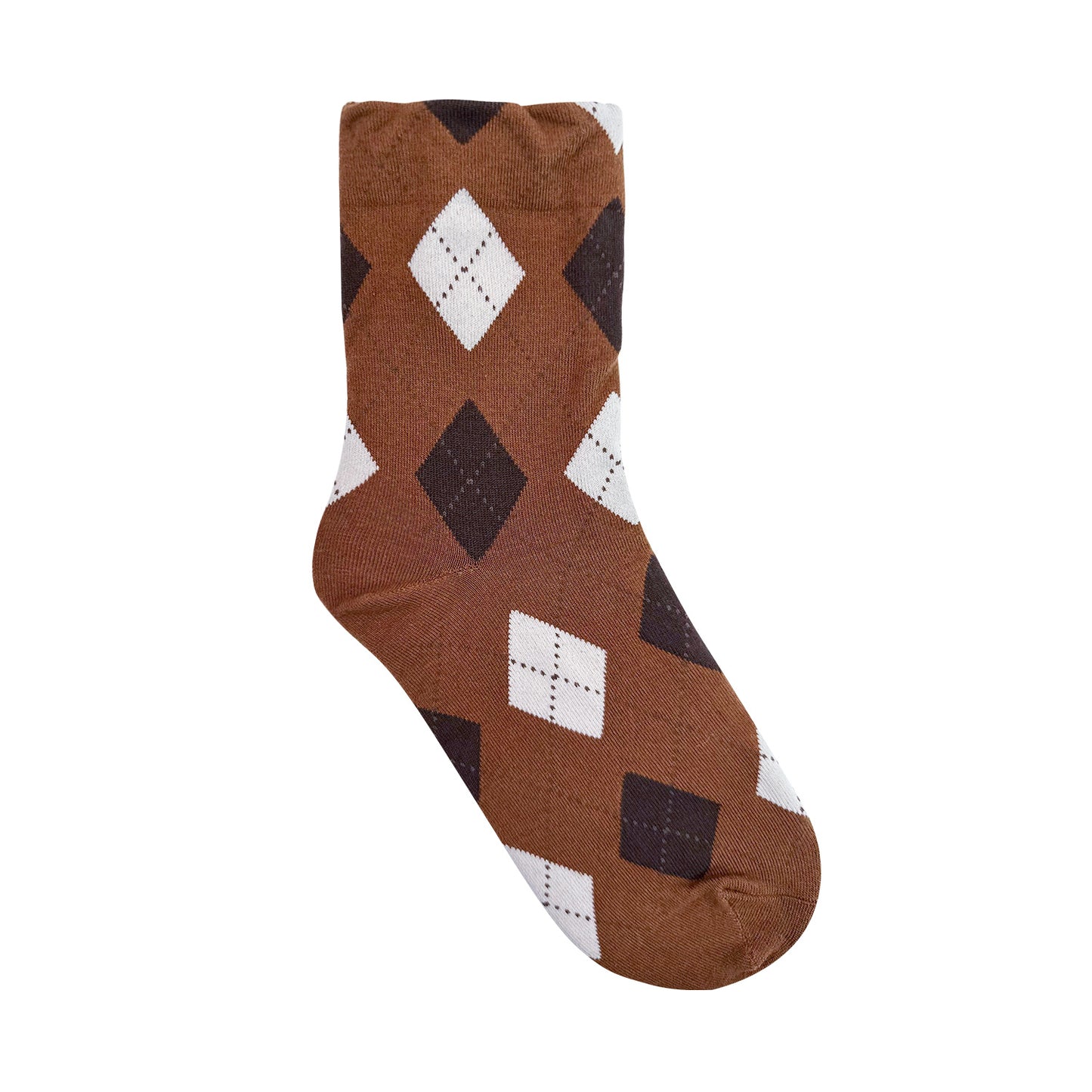 Women's Crew Winter Color Argyle Socks