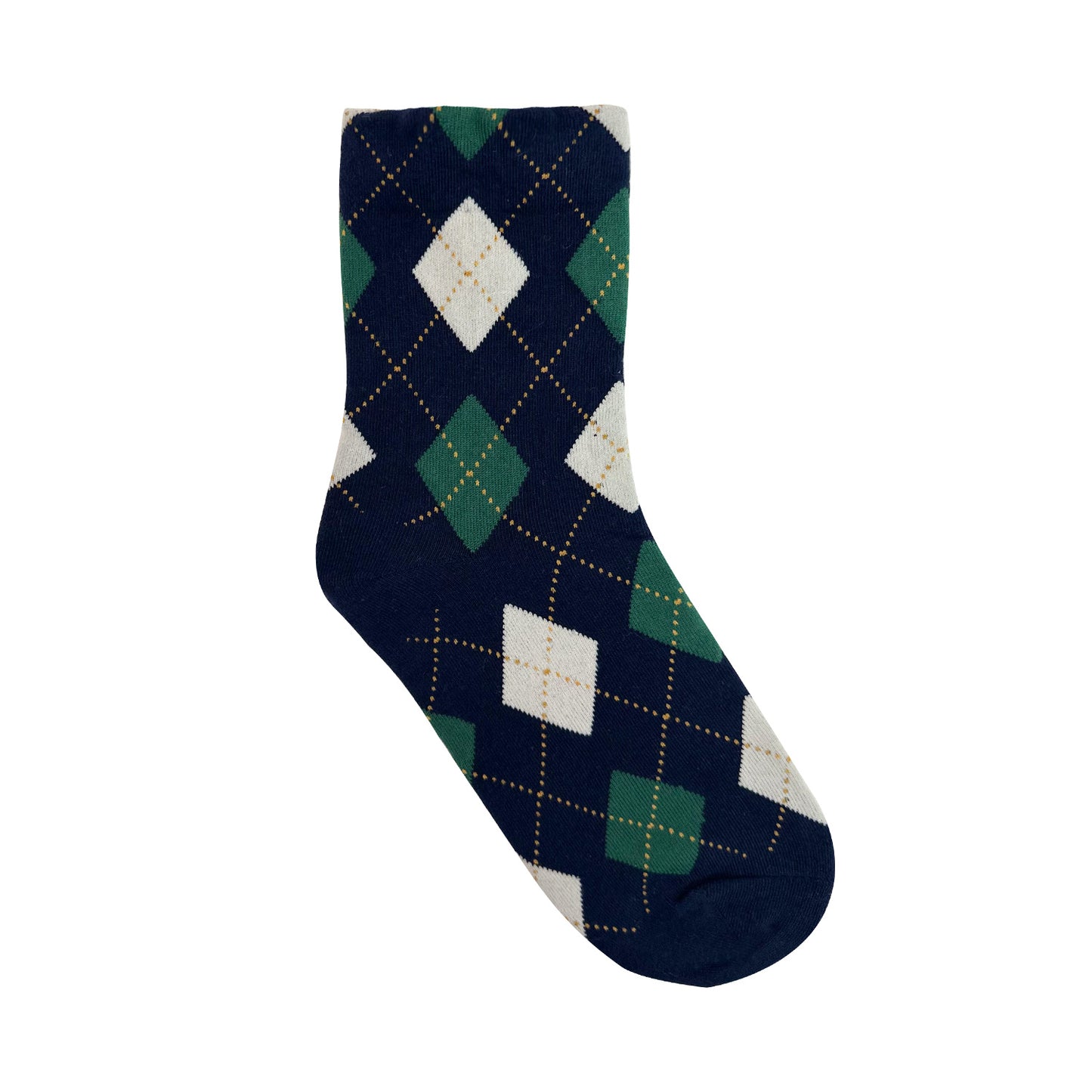 Women's Crew Winter Color Argyle Socks