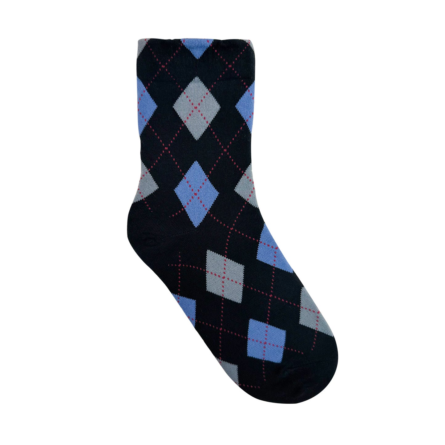 Women's Crew Winter Color Argyle Socks