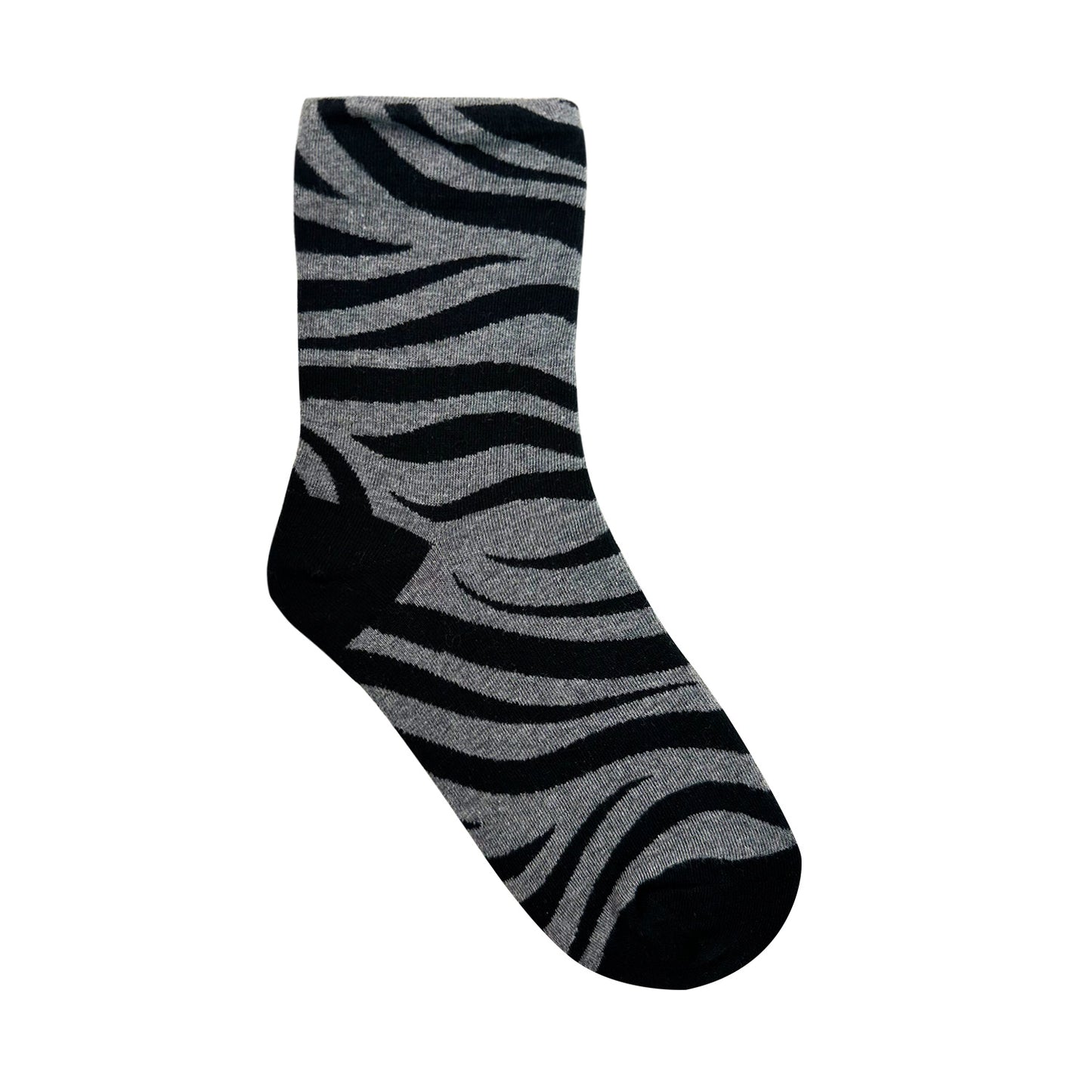 Women's Crew Zebra Pattern Socks