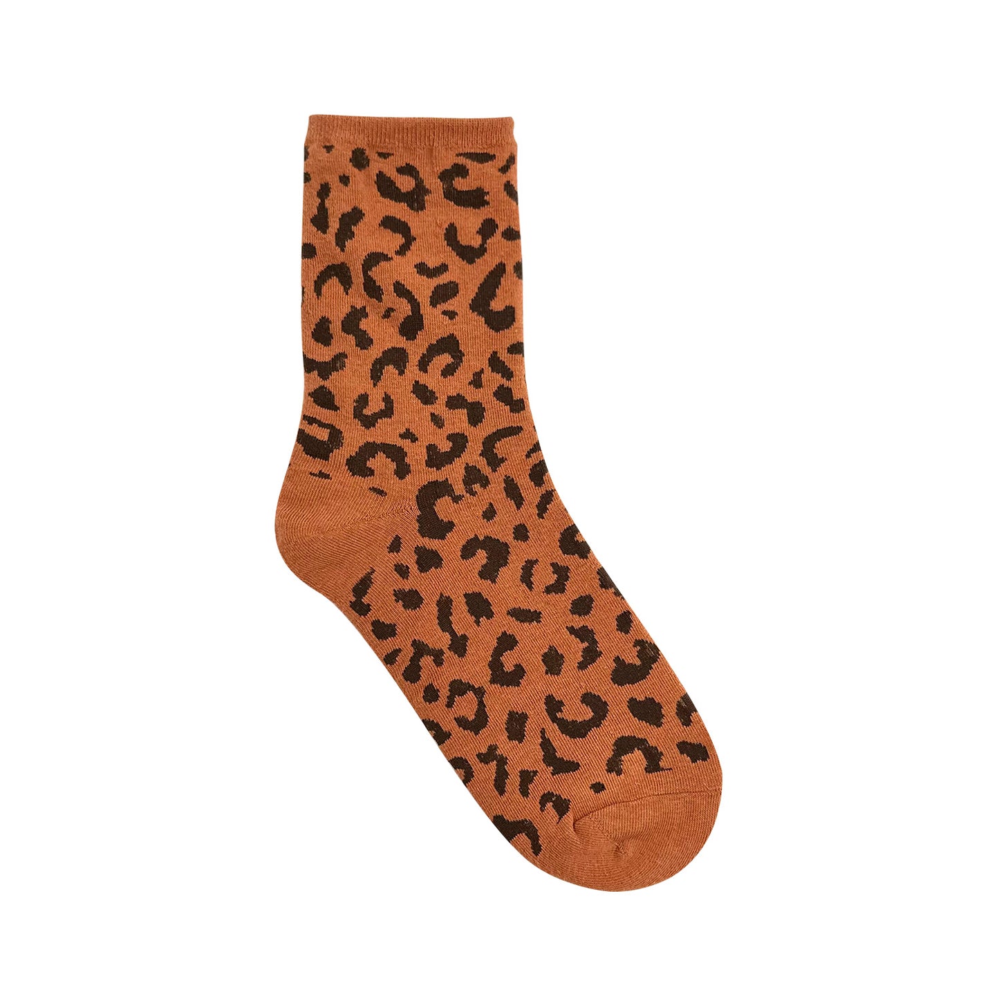 Women's Crew Trendy Leopard Socks