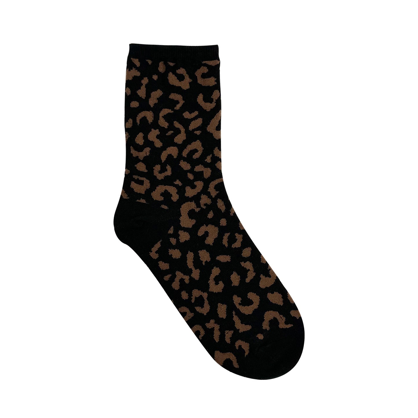 Women's Crew Trendy Leopard Socks