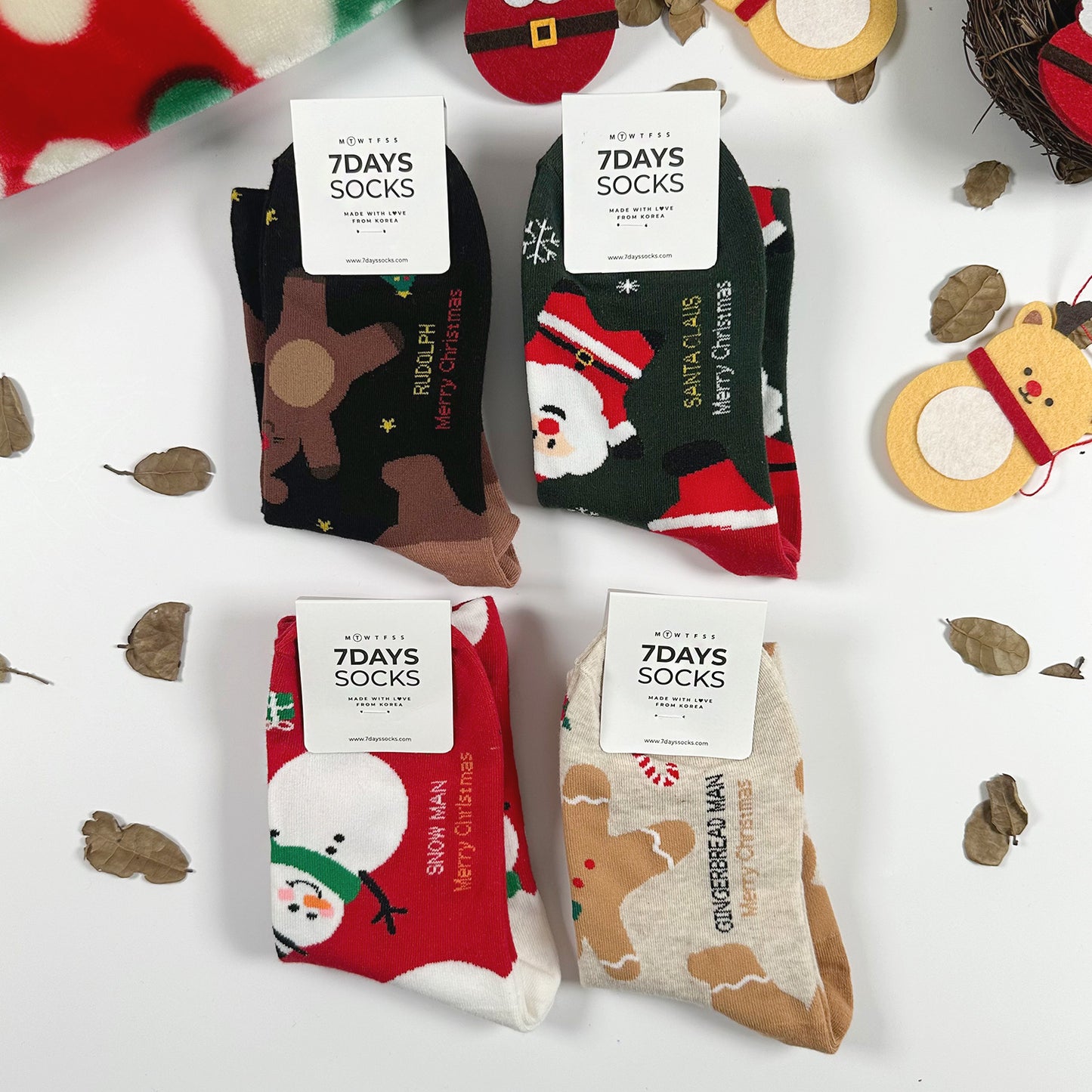 Women's Crew Merry Pop Pop Socks