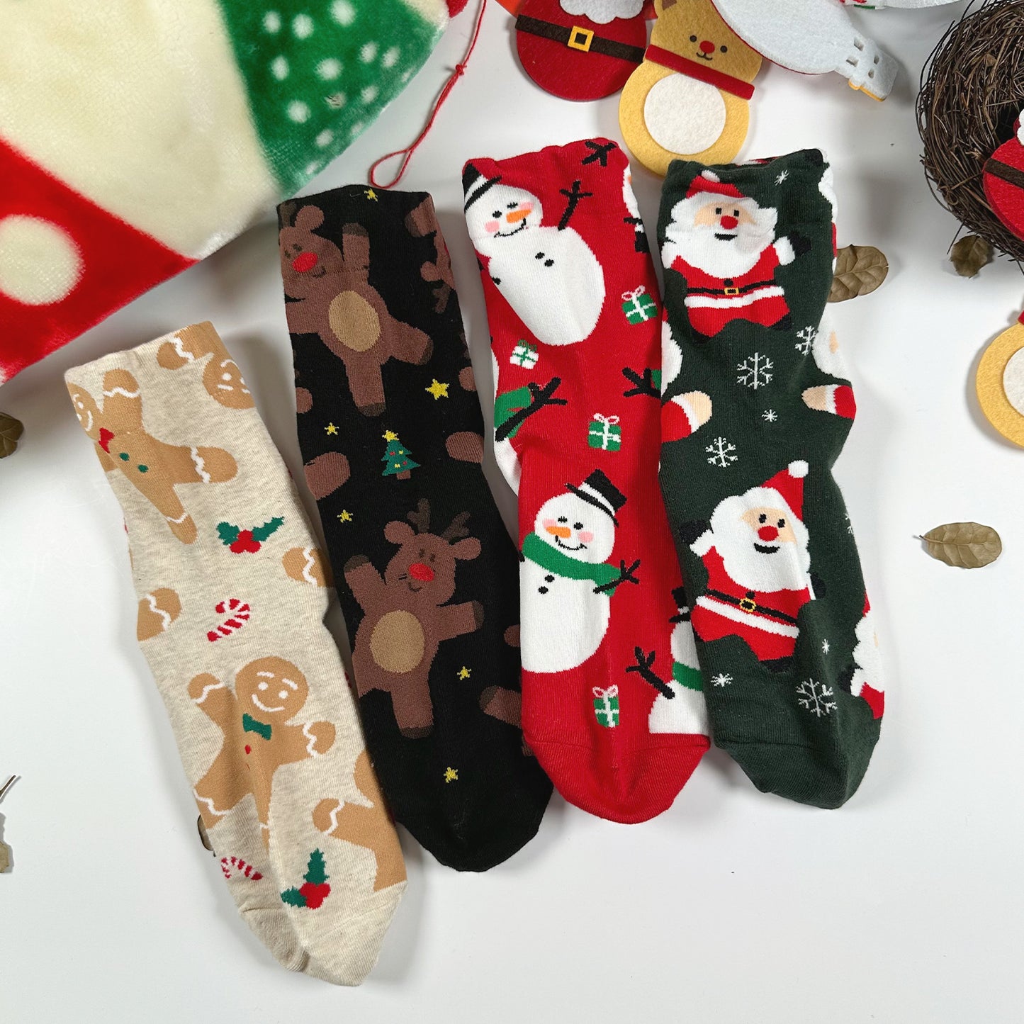 Women's Crew Merry Pop Pop Socks