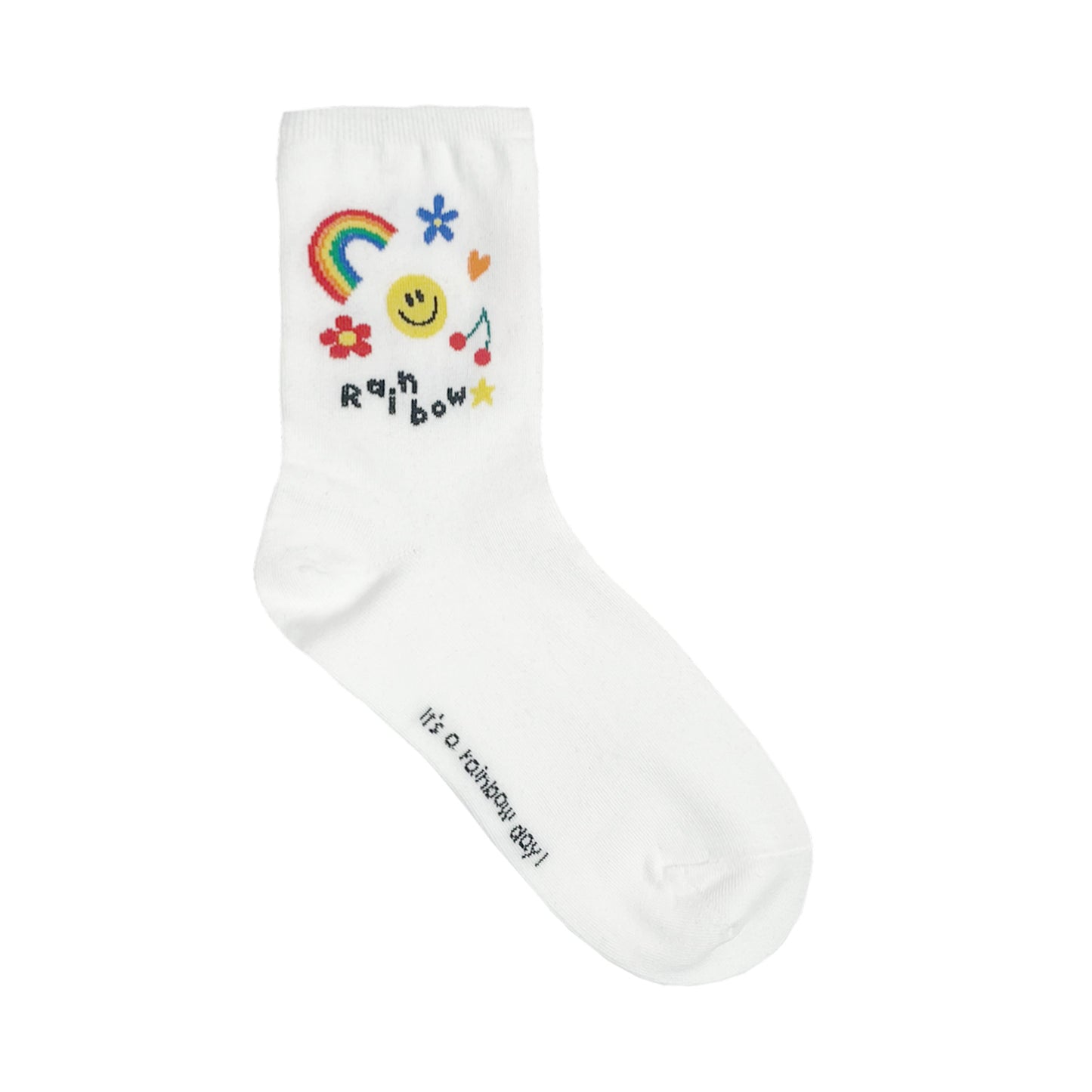 Women's Crew Rainbow Smile Day Socks