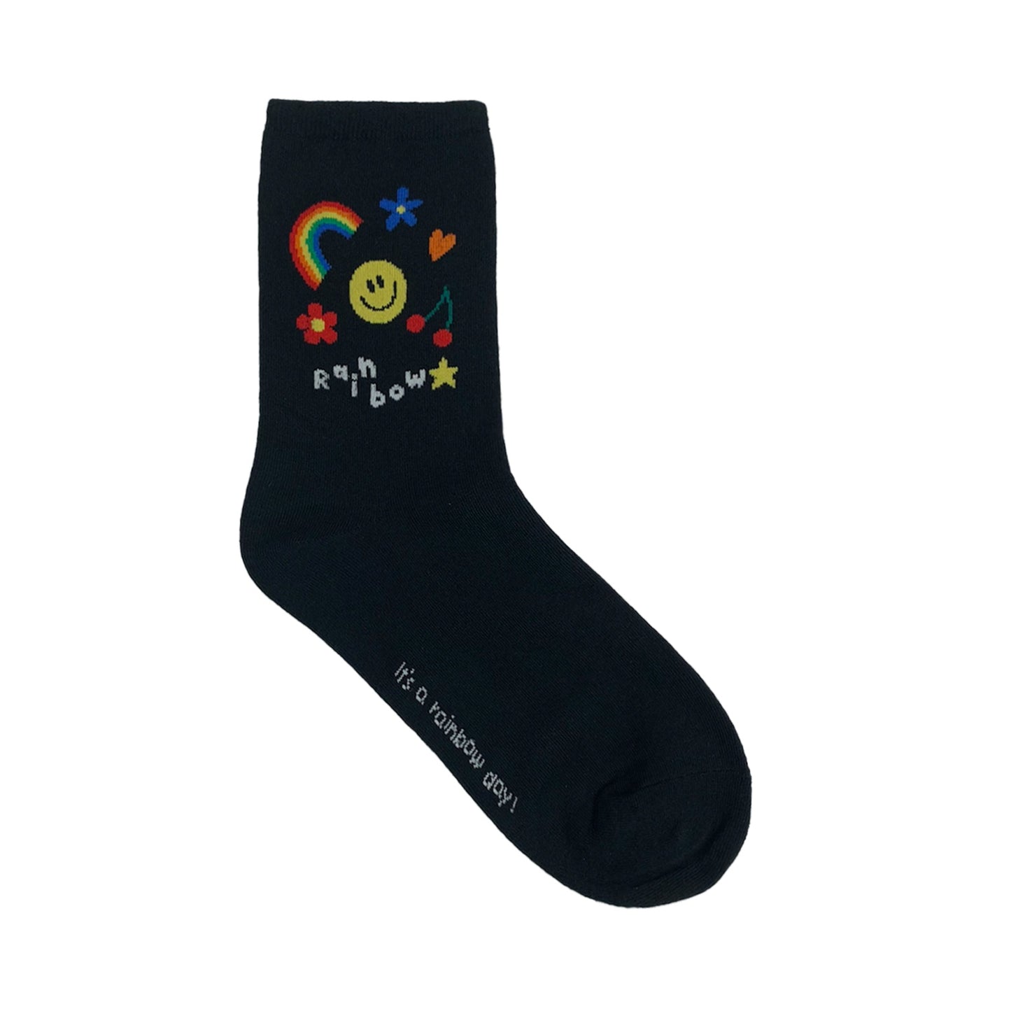 Women's Crew Rainbow Smile Day Socks