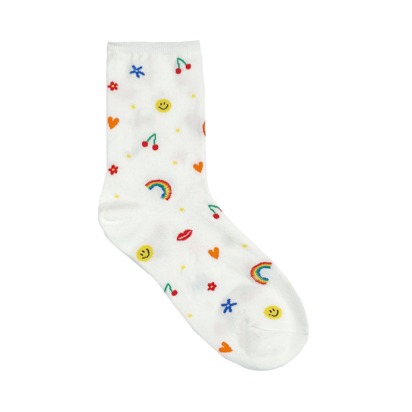 Women's Crew Rainbow Smile Day Socks
