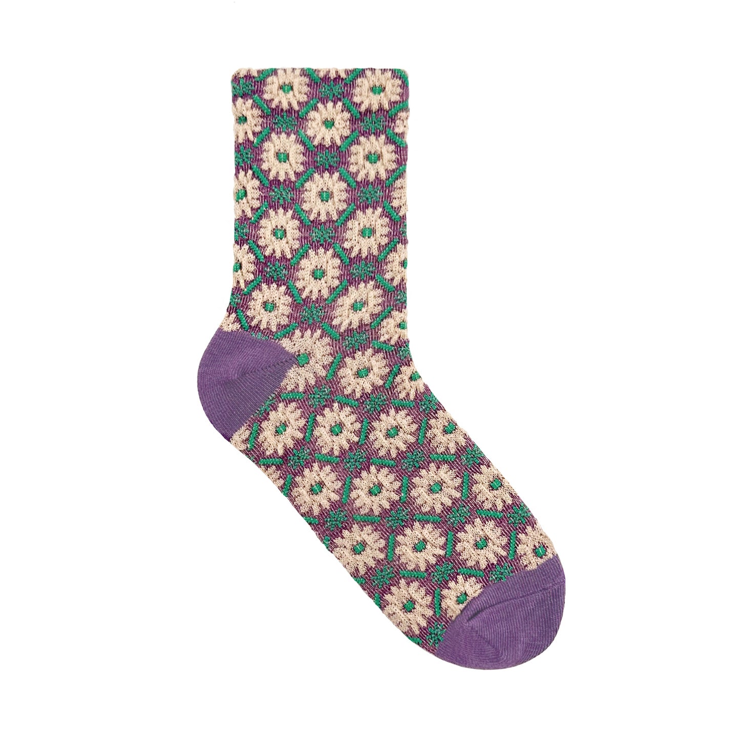 Women's Crew Vintage Flower Socks