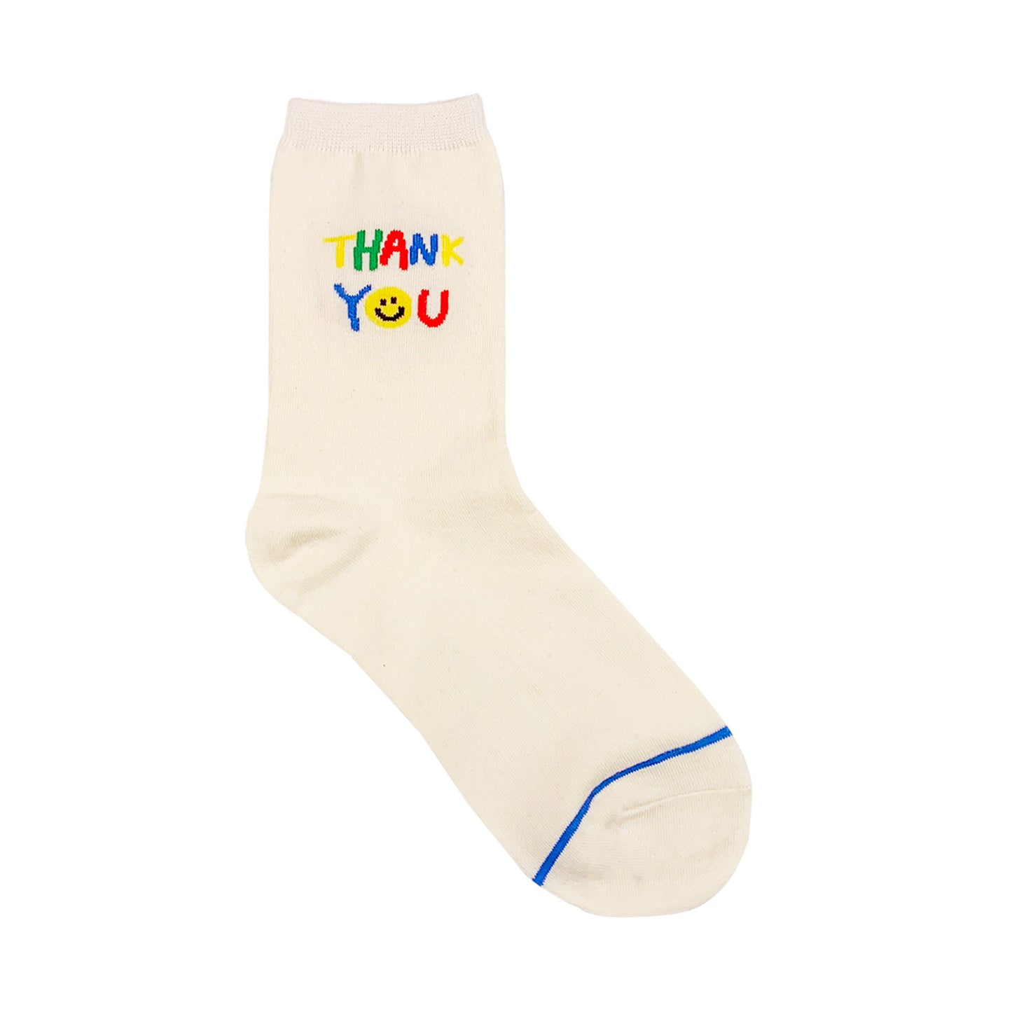Women's Crew Stripe Smile Mood Socks