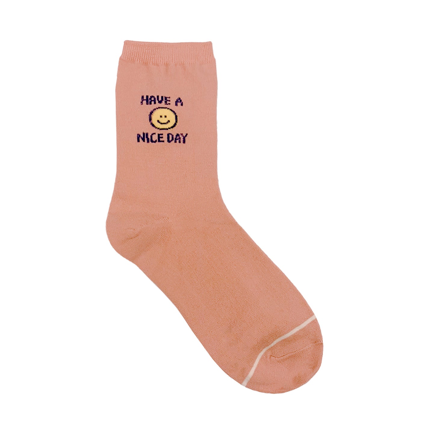 Women's Crew Stripe Smile Mood Socks