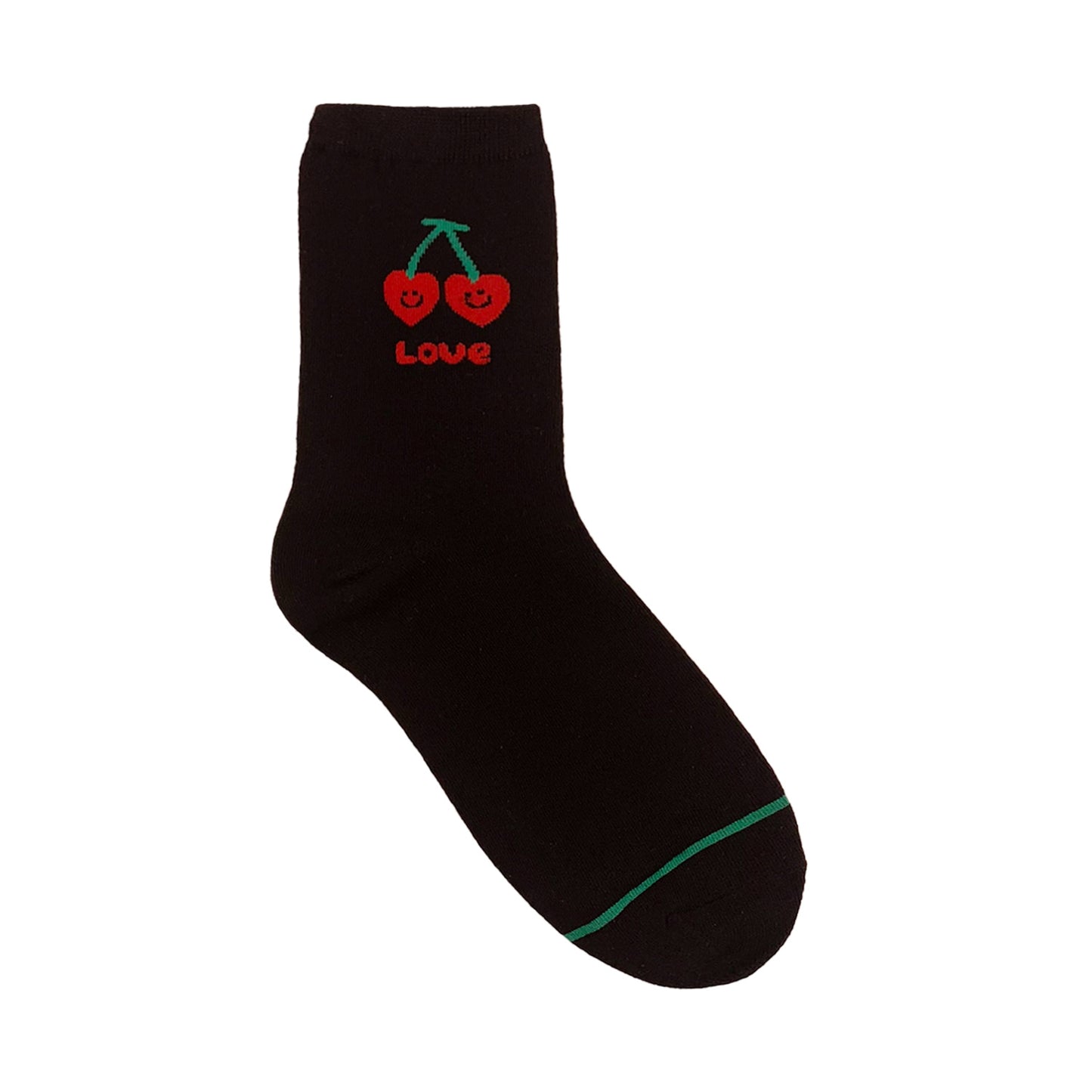 Women's Crew Stripe Smile Mood Socks