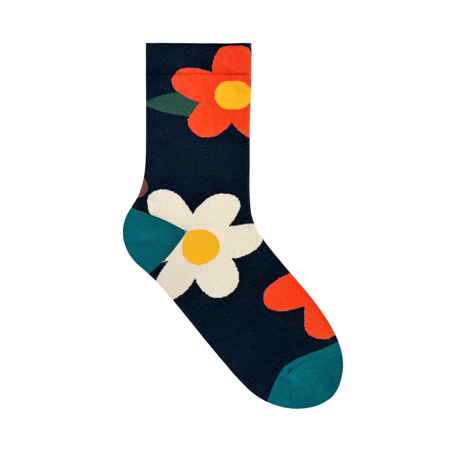 Women's Crew Great Flower Socks