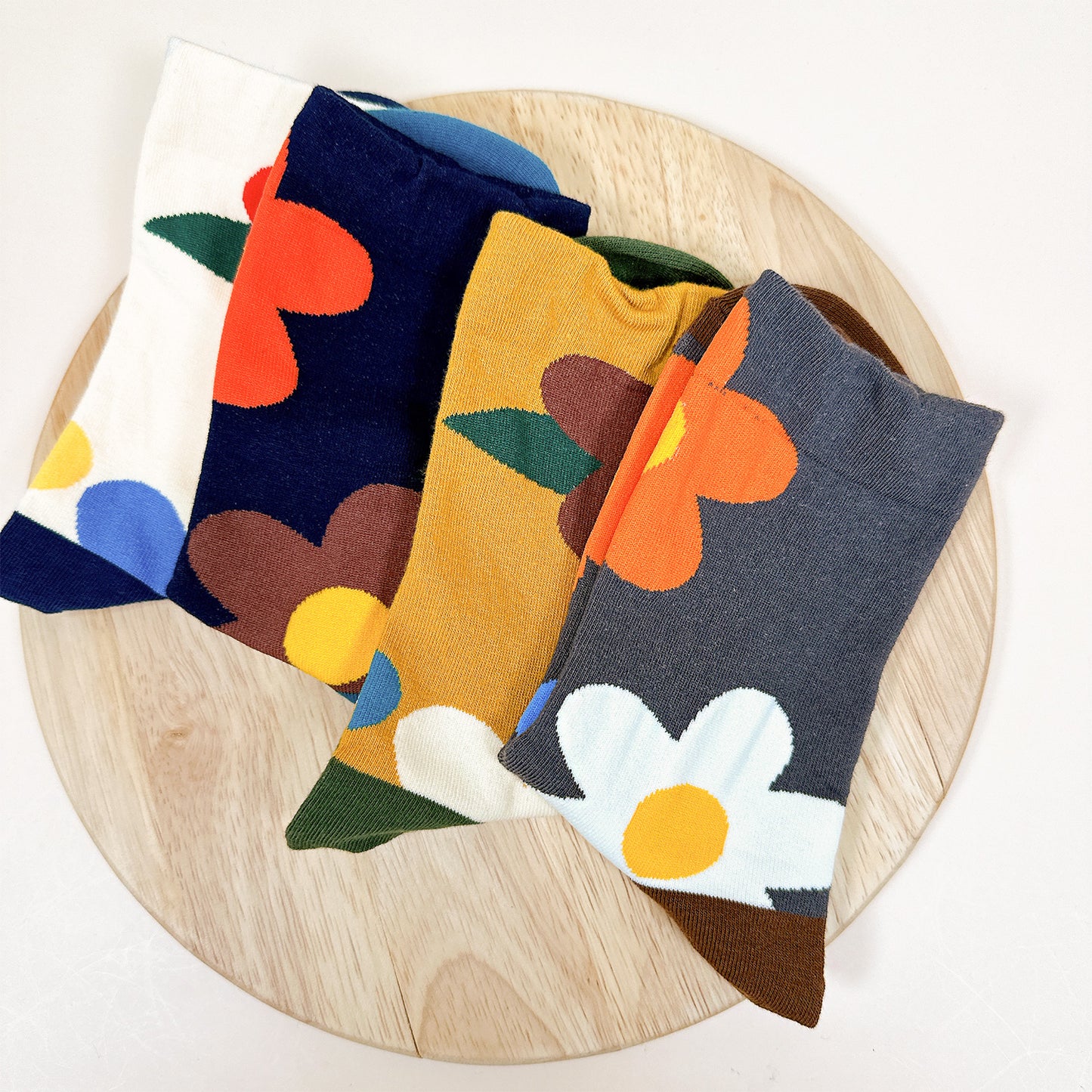 Women's Crew Great Flower Socks