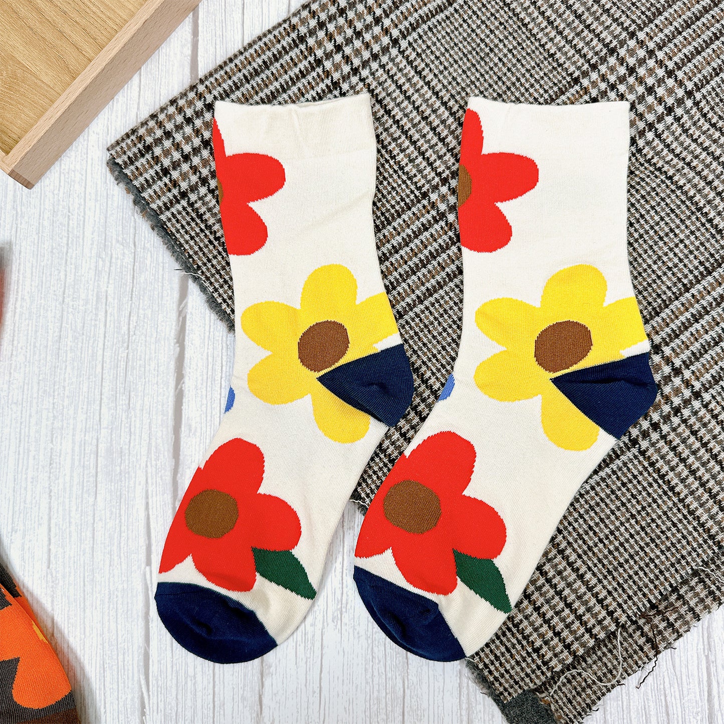 Women's Crew Great Flower Socks