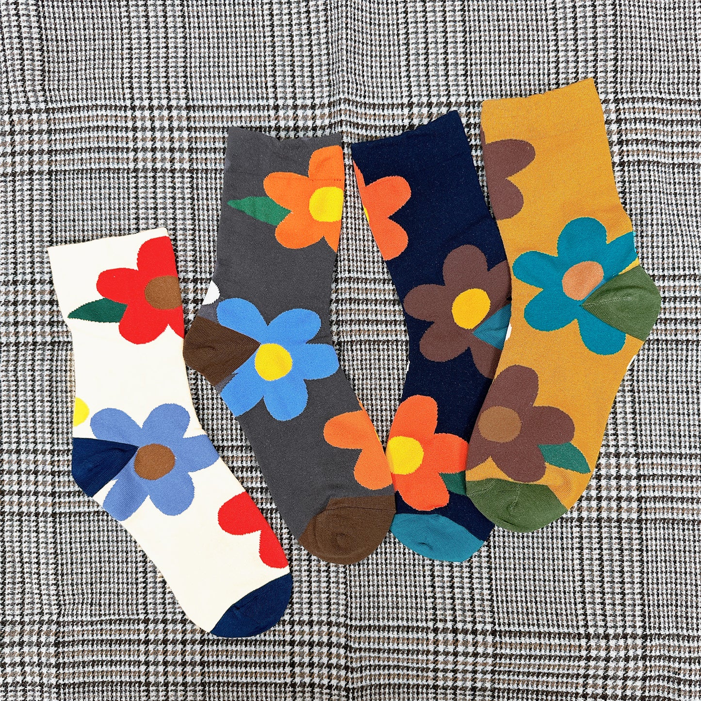 Women's Crew Great Flower Socks