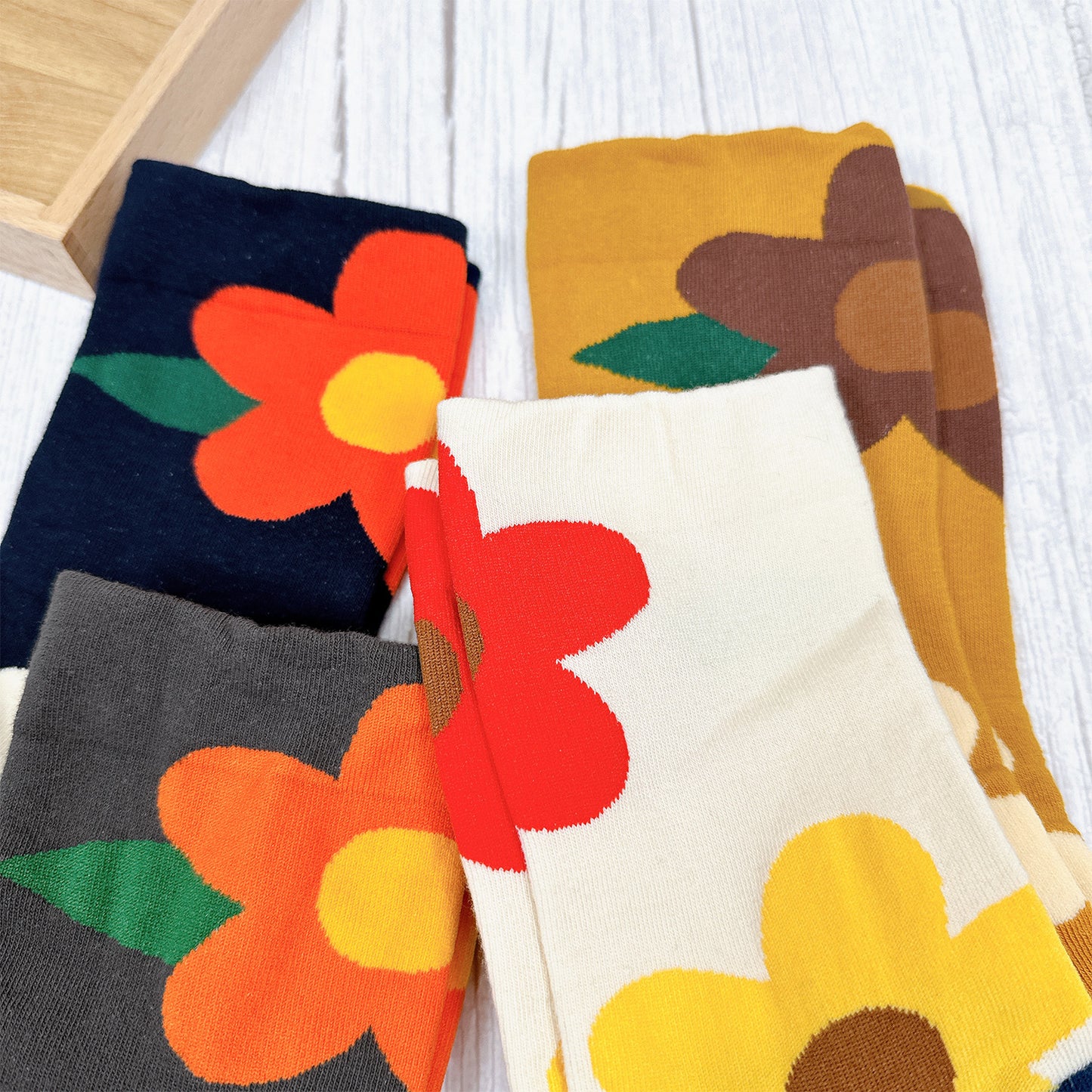 Women's Crew Great Flower Socks