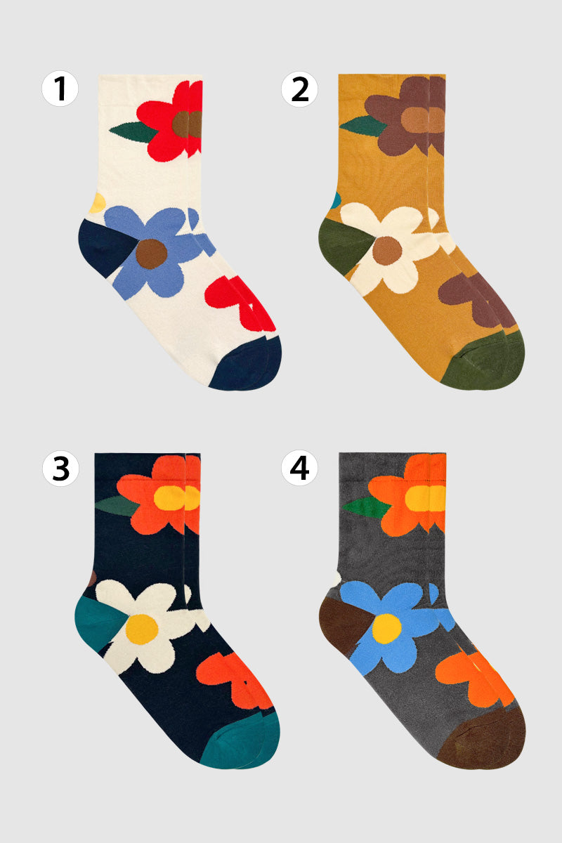 Women's Crew Great Flower Socks