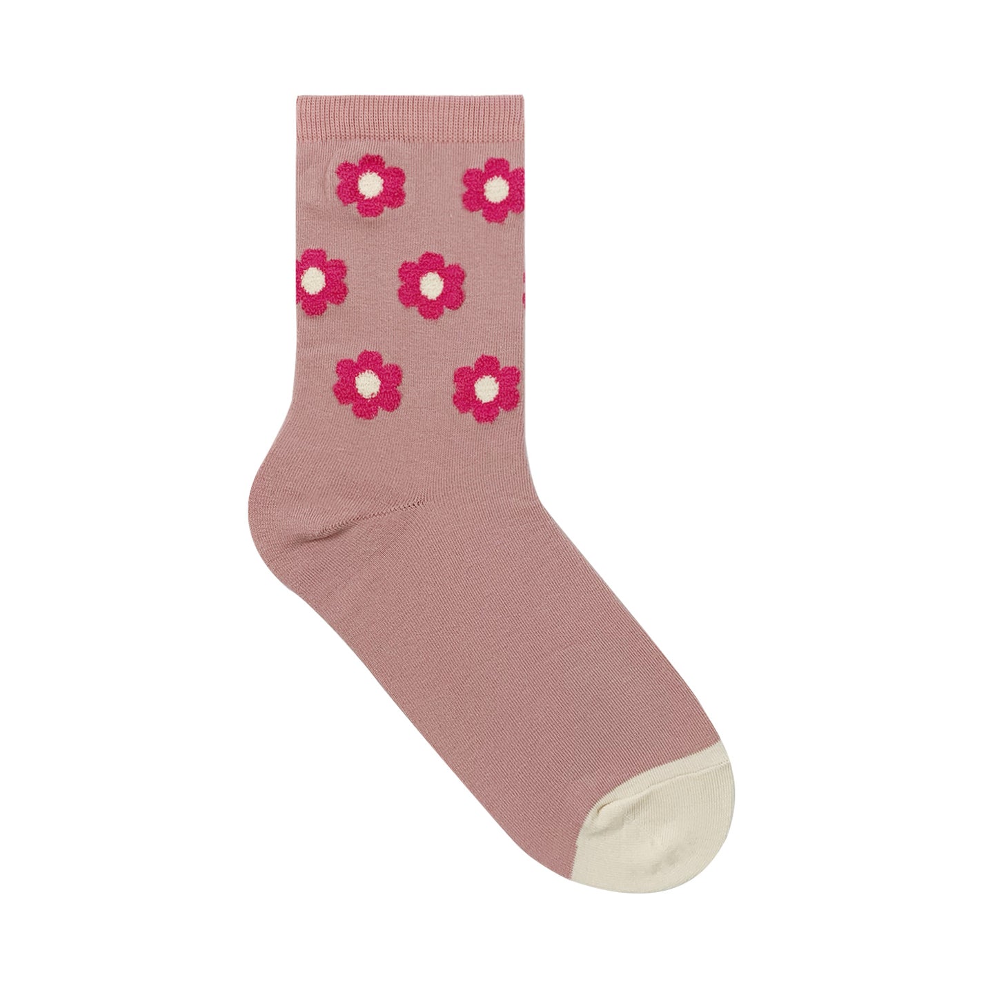 Women's Crew Tactel Flower Socks