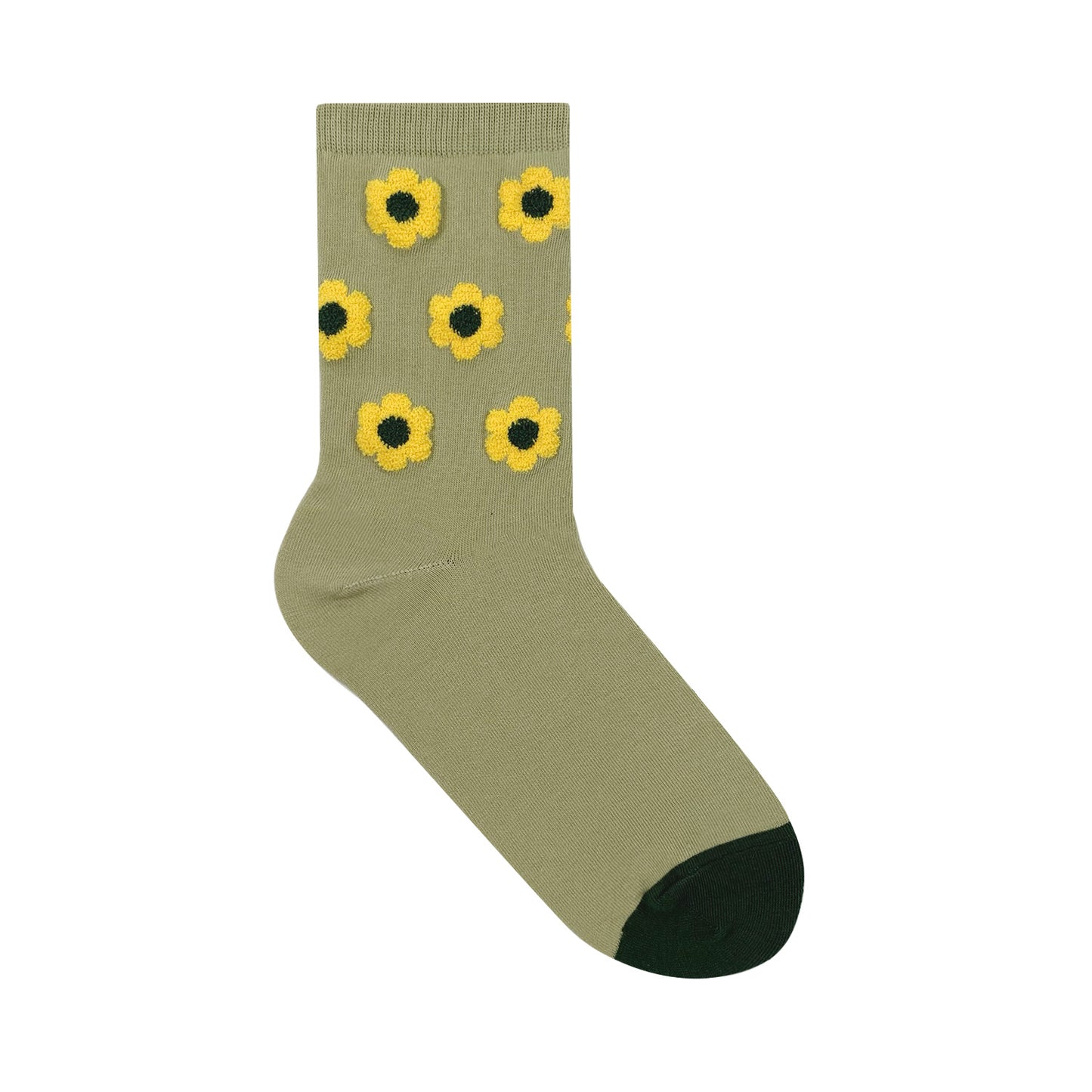 Women's Crew Tactel Flower Socks