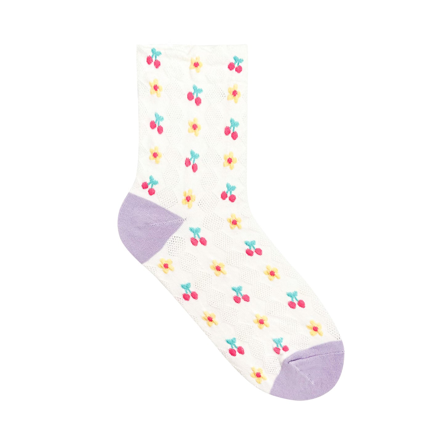 Women's Crew Cherry Knit Socks