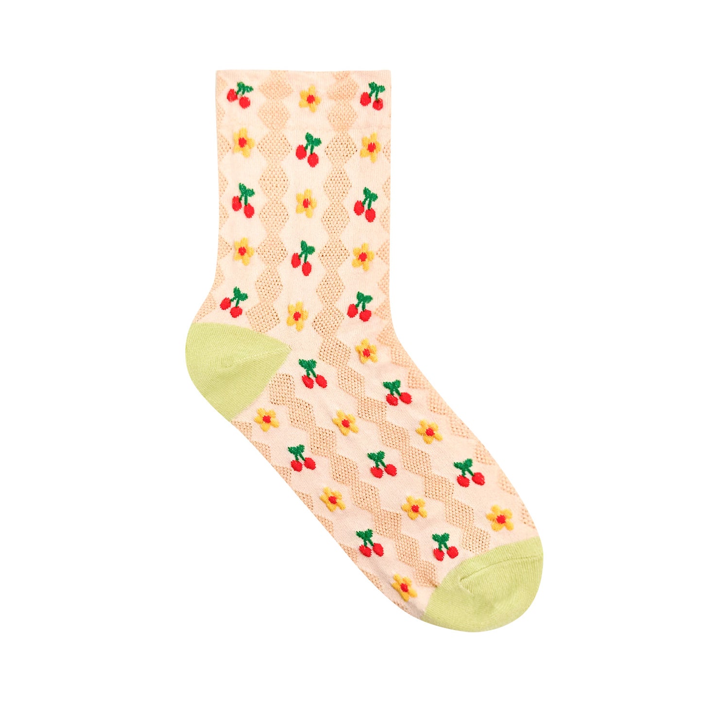 Women's Crew Cherry Knit Socks