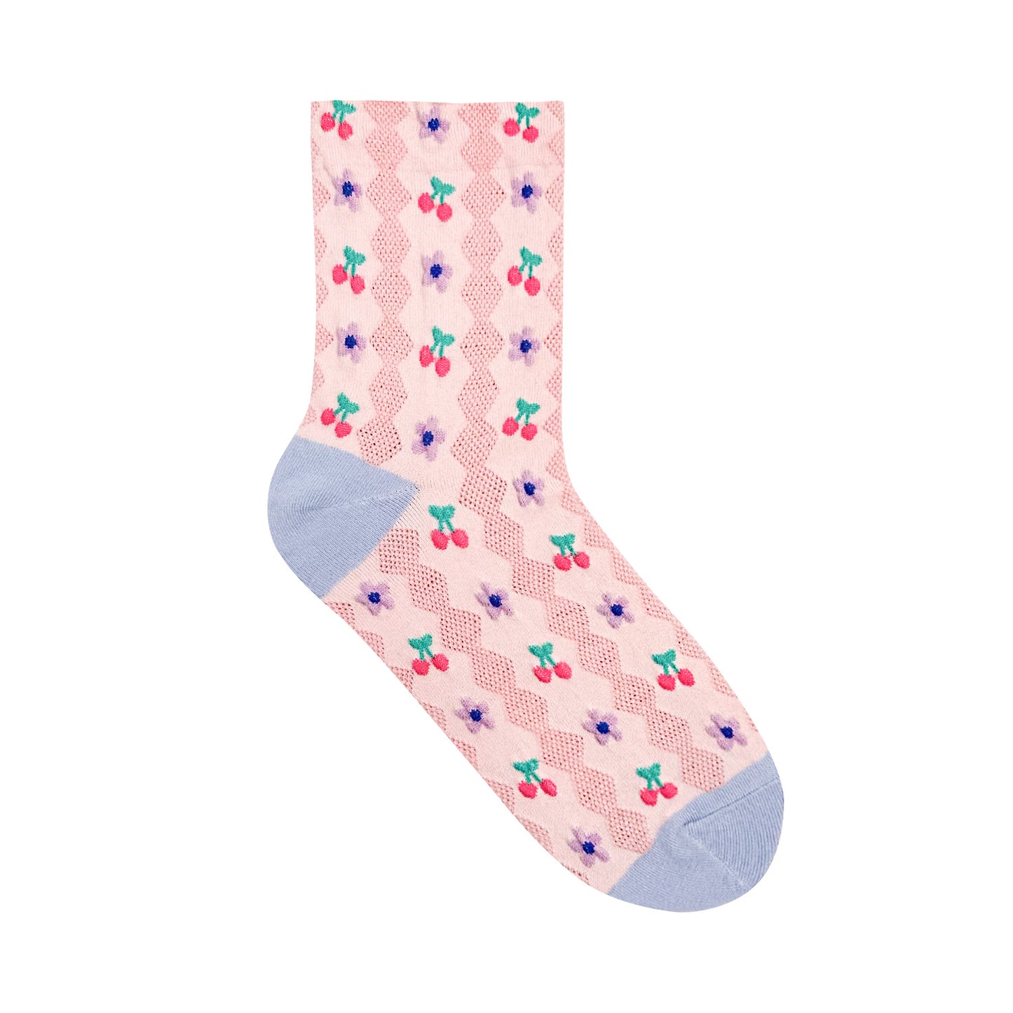 Women's Crew Cherry Knit Socks