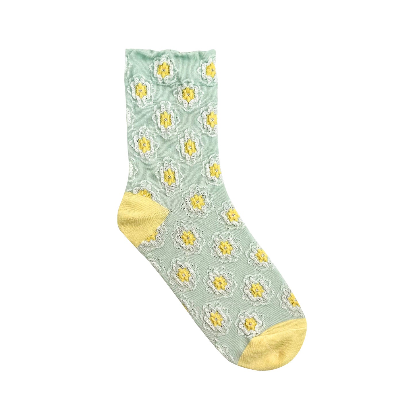 Women's Crew Soft Flower Pattern Socks