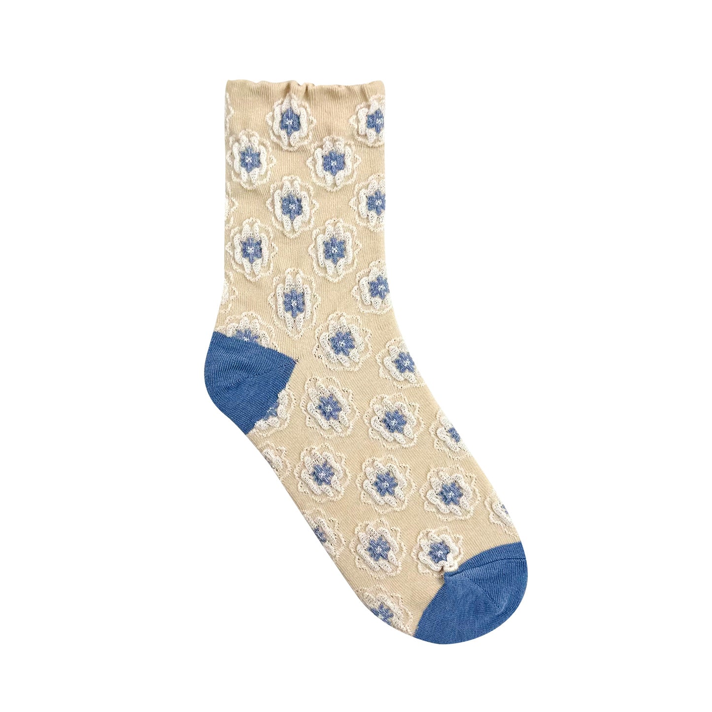 Women's Crew Soft Flower Pattern Socks