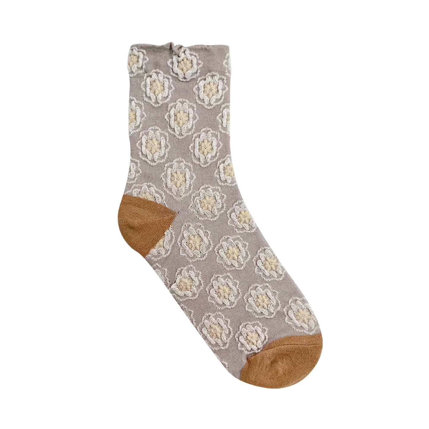 Women's Crew Soft Flower Pattern Socks