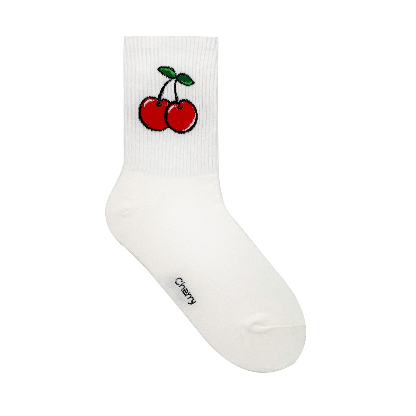 Women's Crew Cherry Pattern Socks
