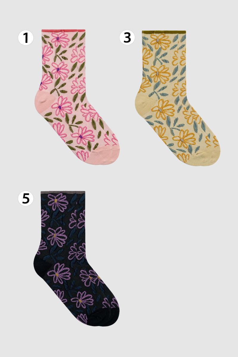 Women's Crew Flora Socks