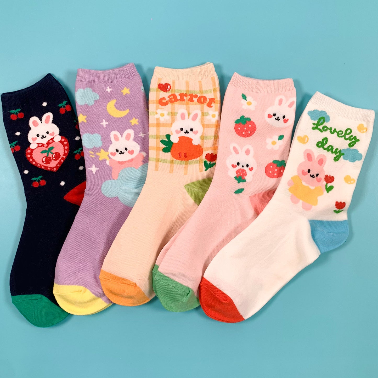 Women's Crew Lovely Bunny Socks