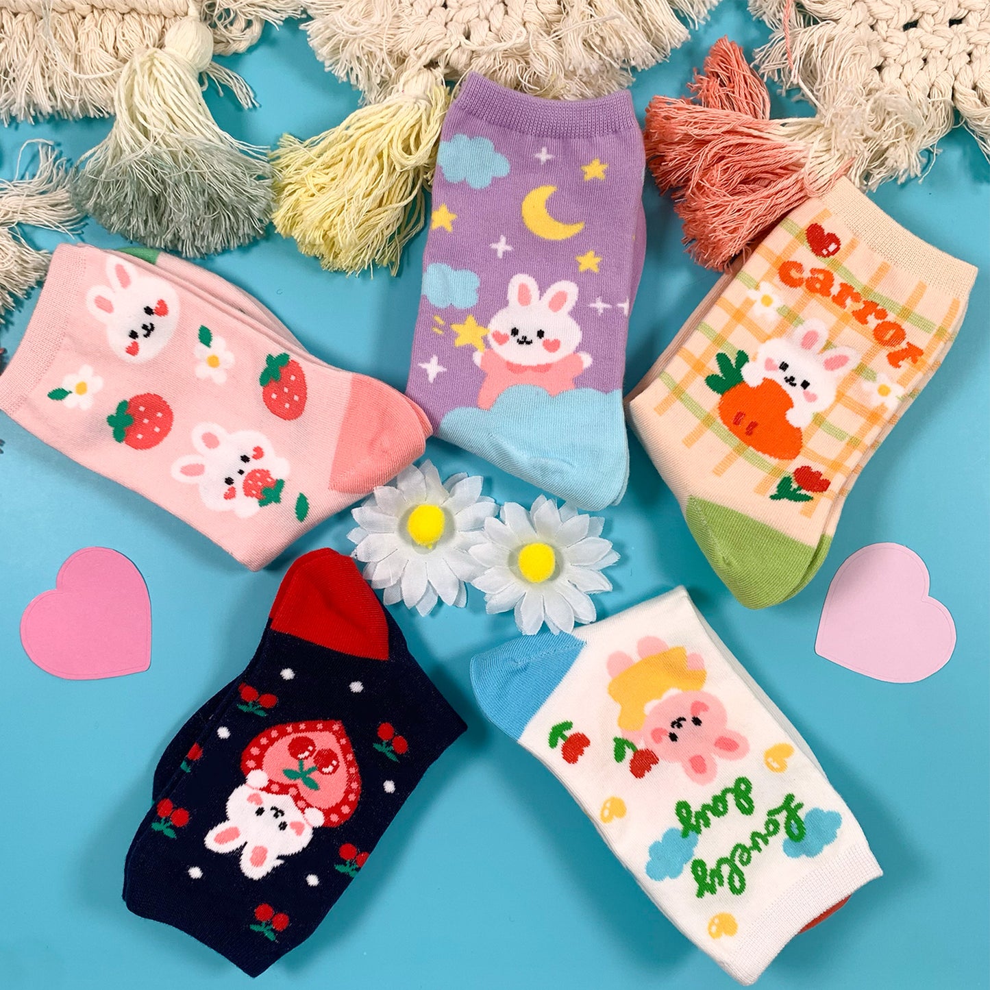 Women's Crew Lovely Bunny Socks
