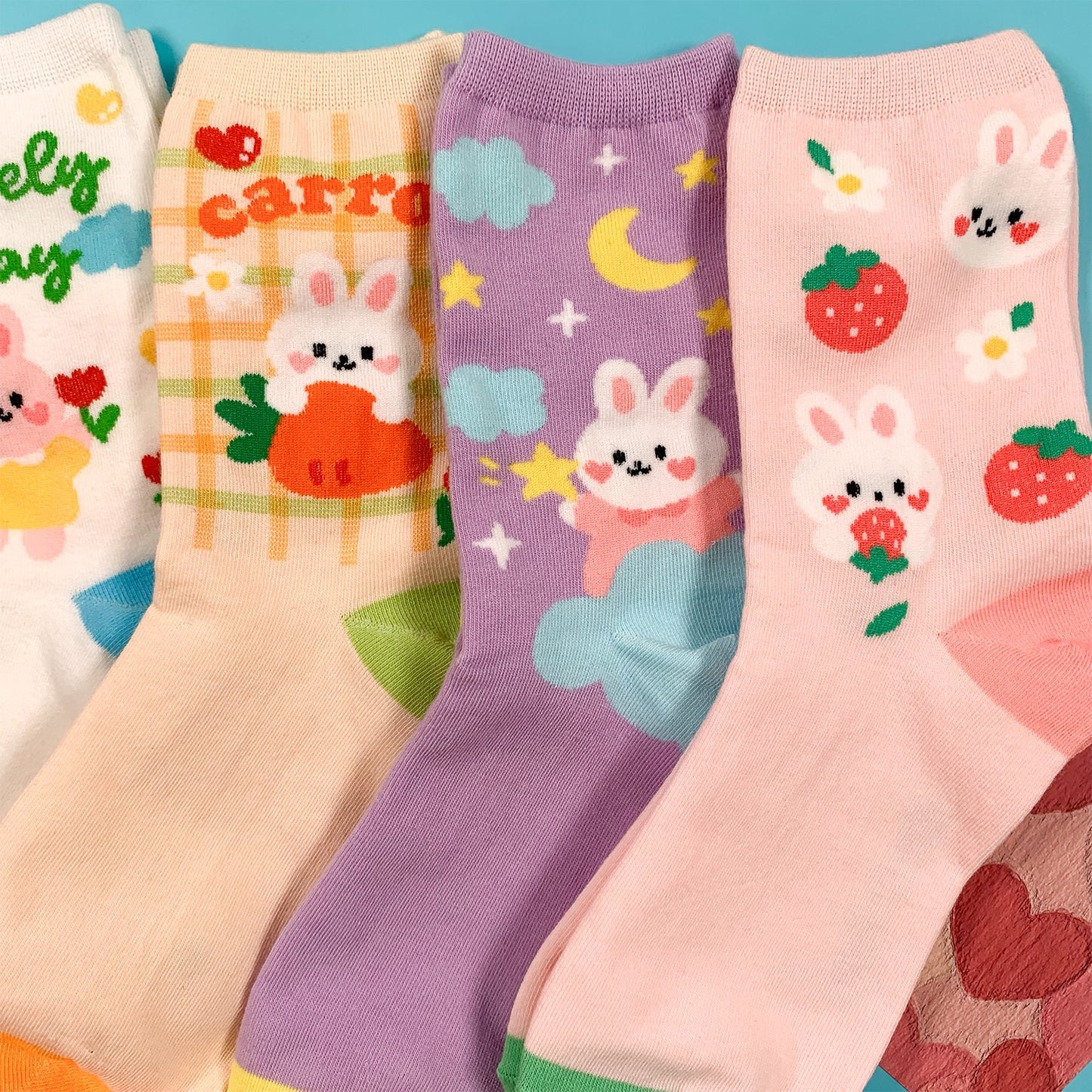 Women's Crew Lovely Bunny Socks