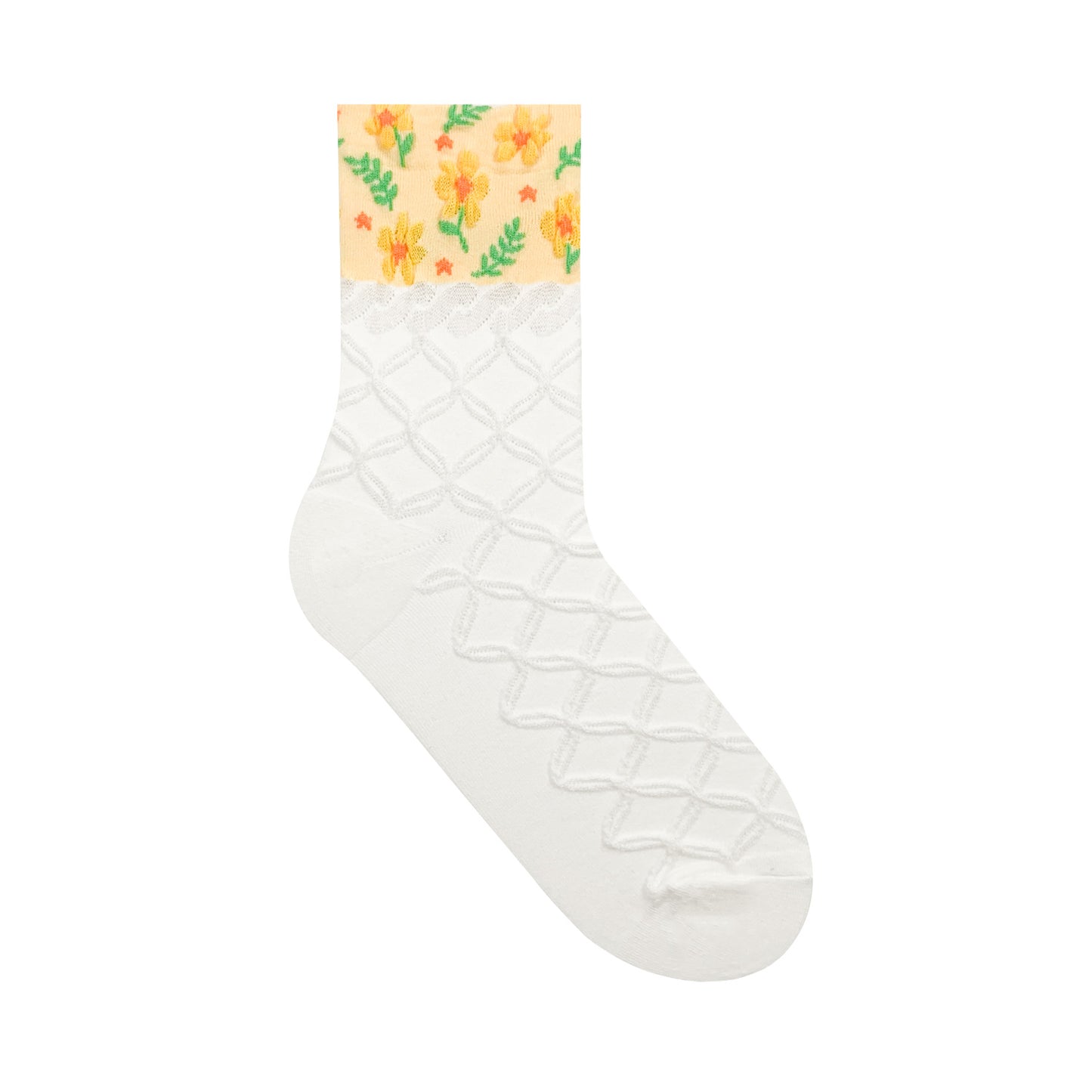 Women's Crew Spring Flower Lace Socks