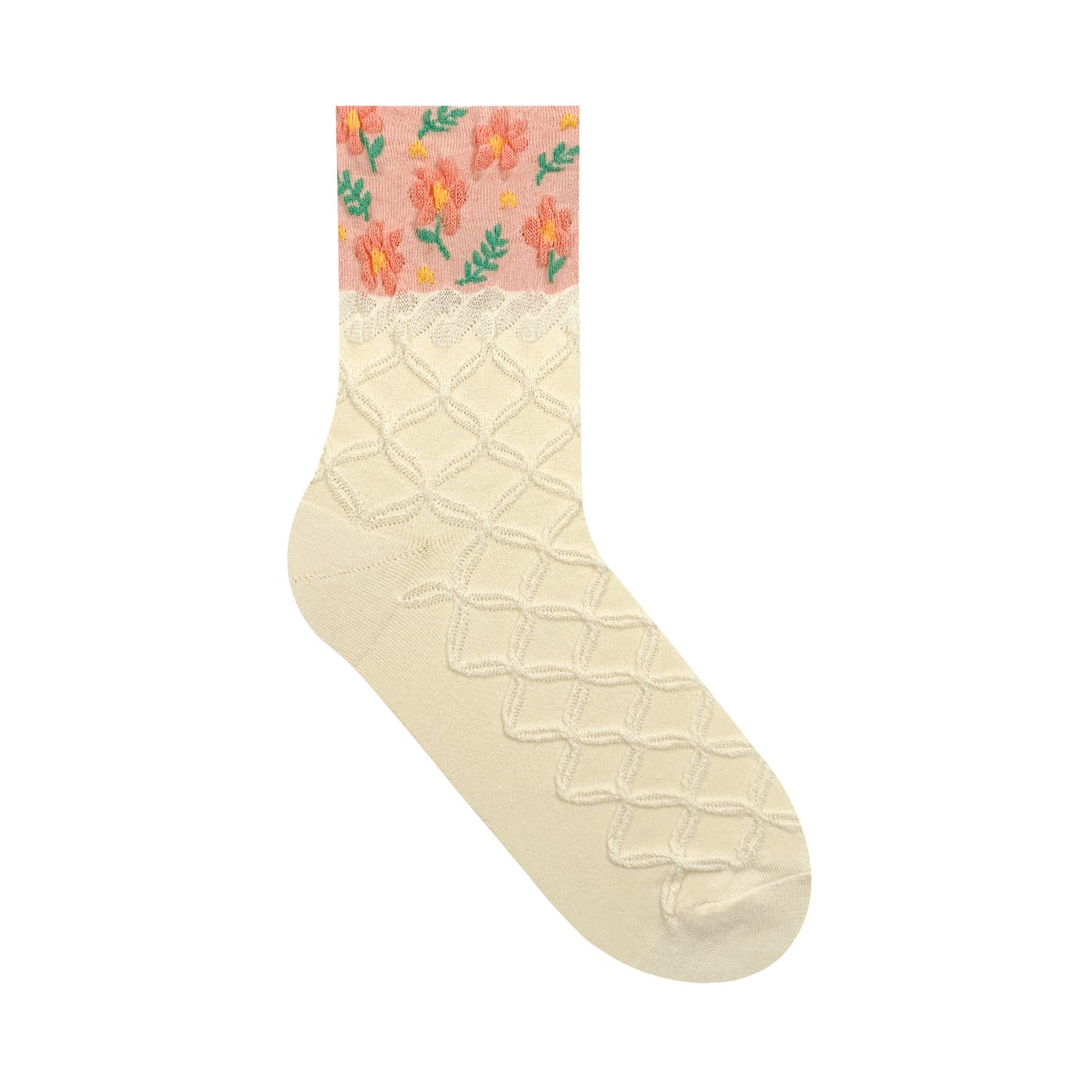 Women's Crew Spring Flower Lace Socks