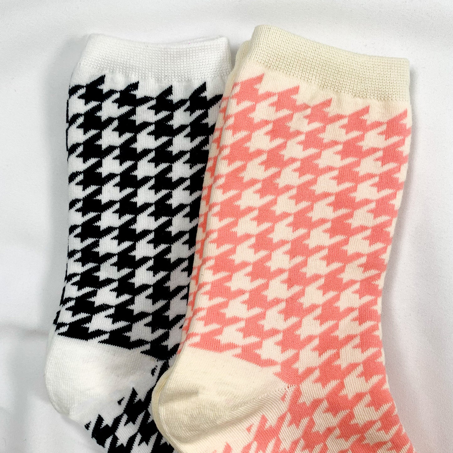 Women's Crew Hound Tooth Check Socks