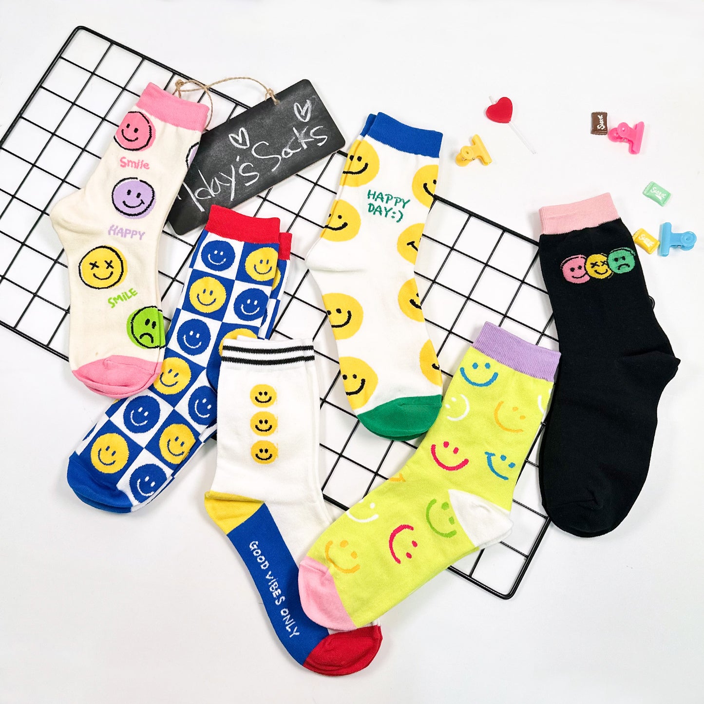 Women's Crew Smile Set Socks