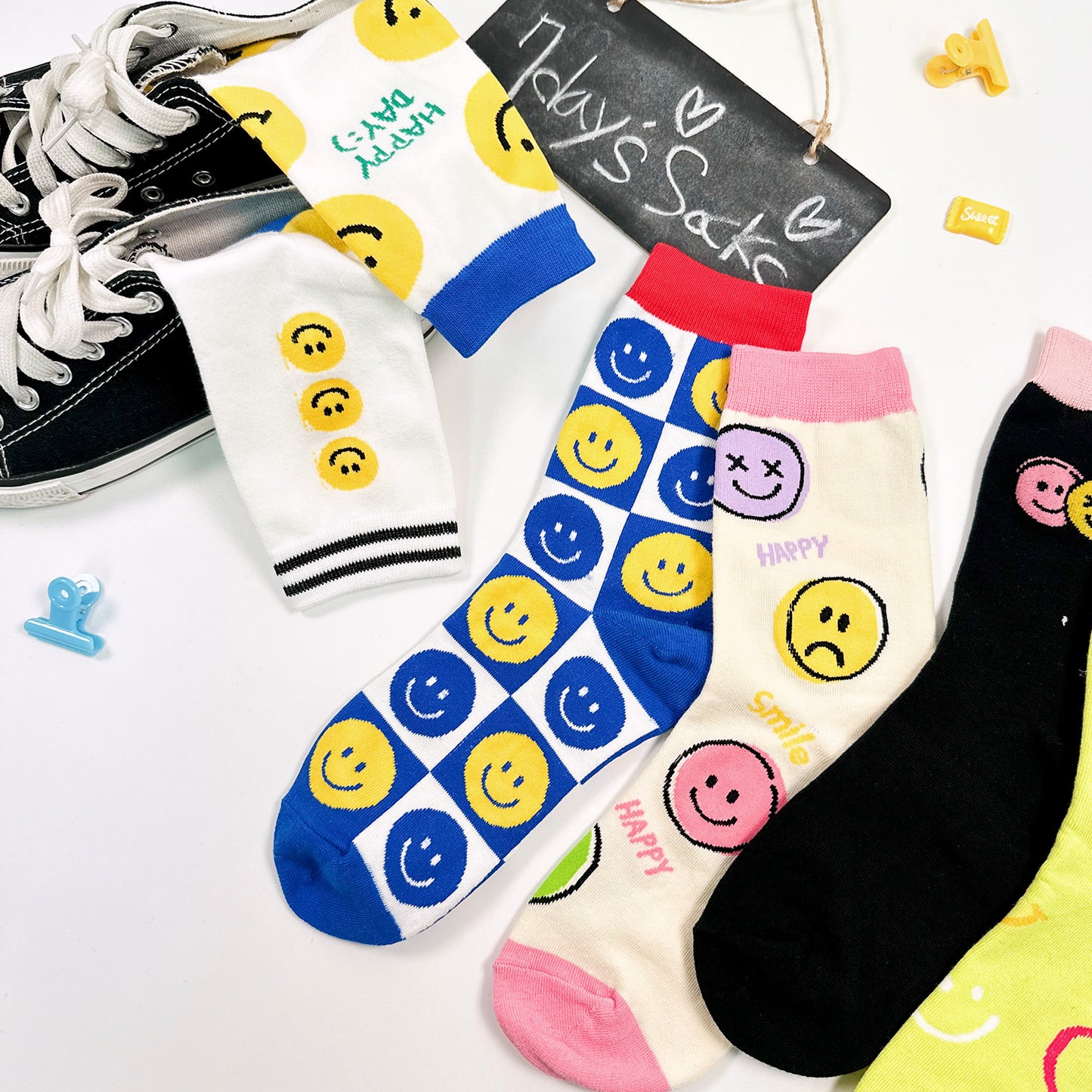 Women's Crew Smile Set Socks
