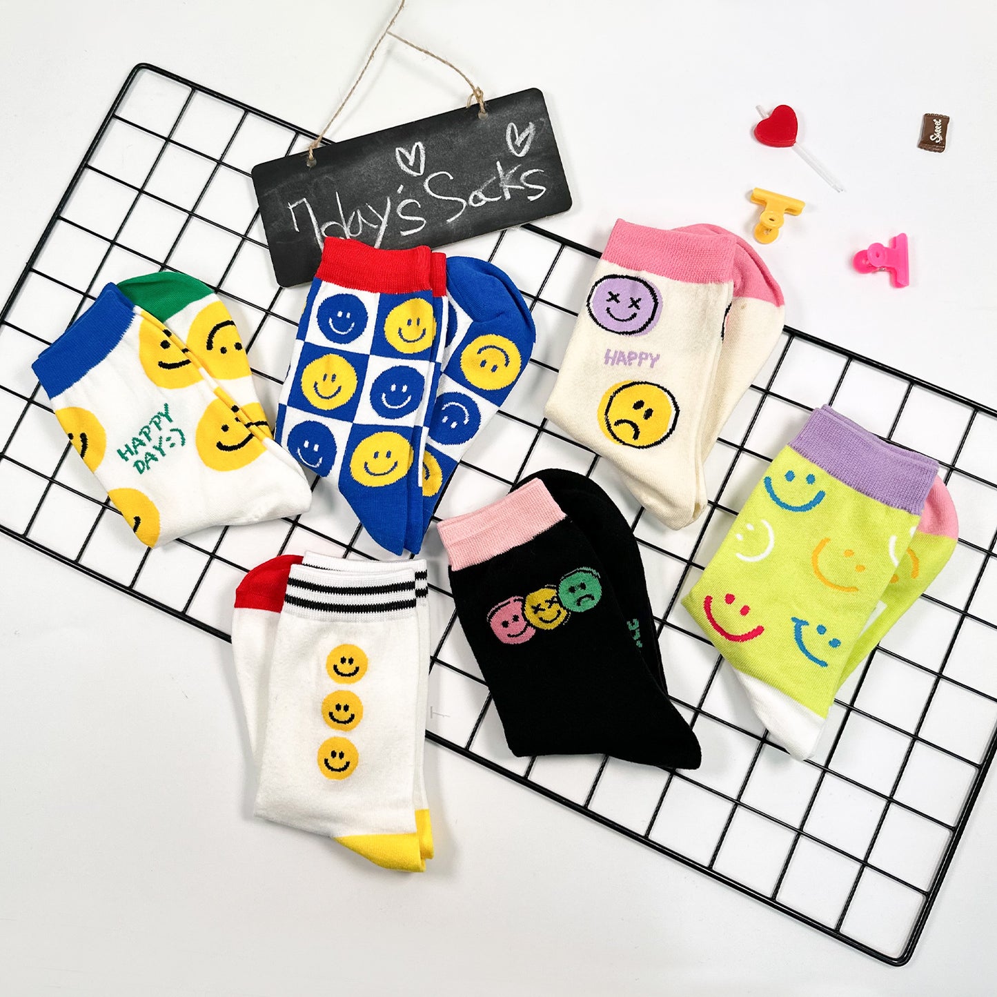 Women's Crew Smile Set Socks
