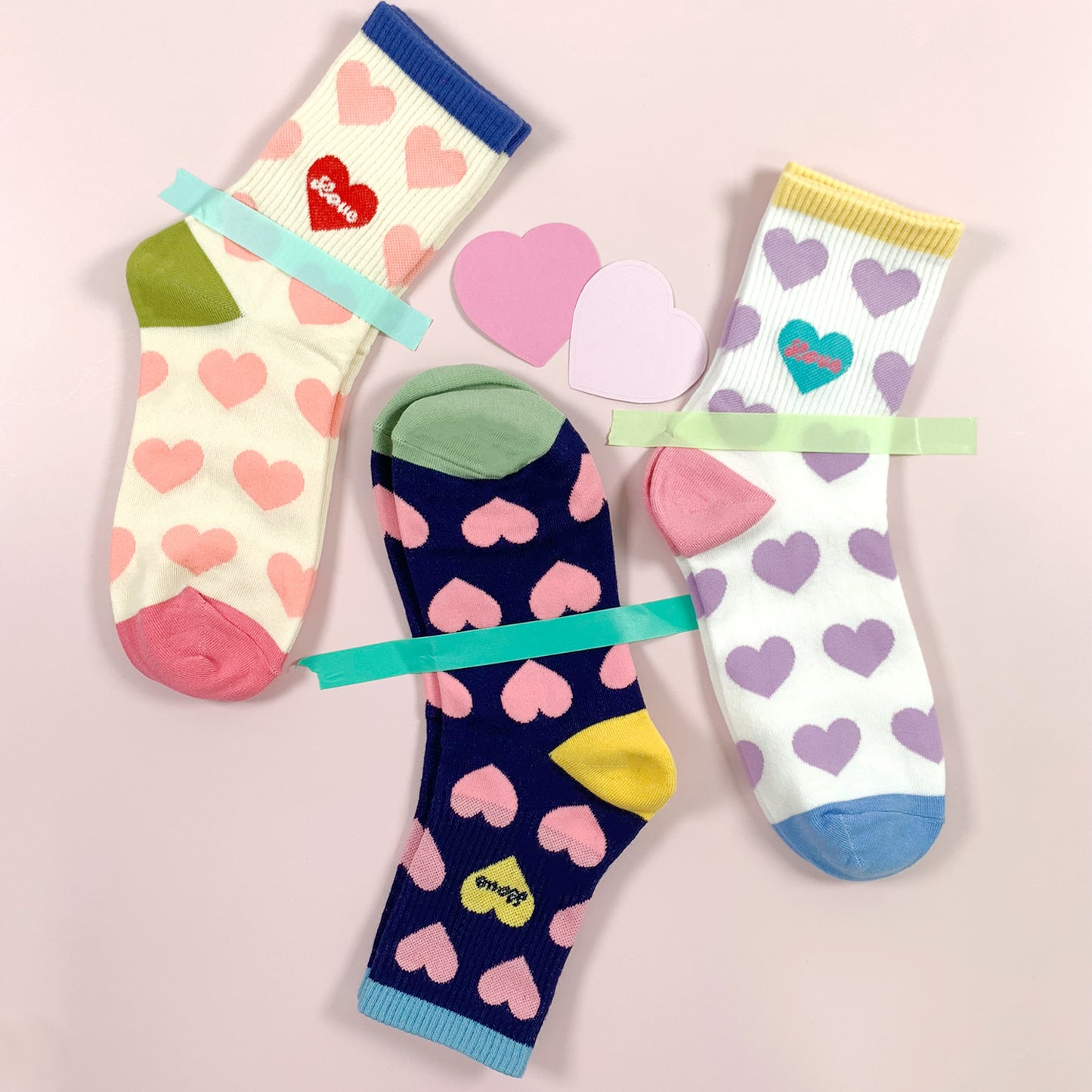 Women's Crew Heart Combo Socks