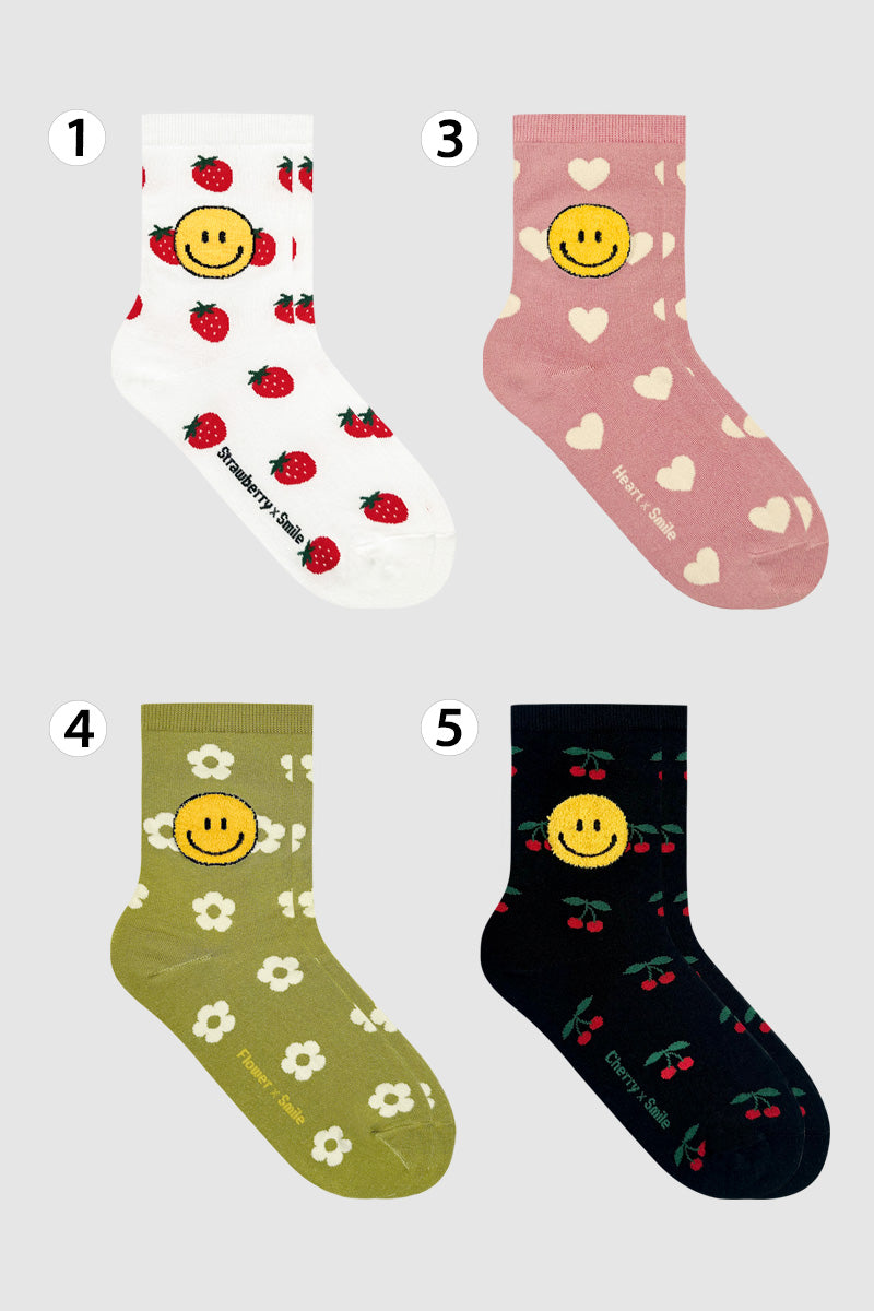 Women's Crew Kitsch Smile Socks