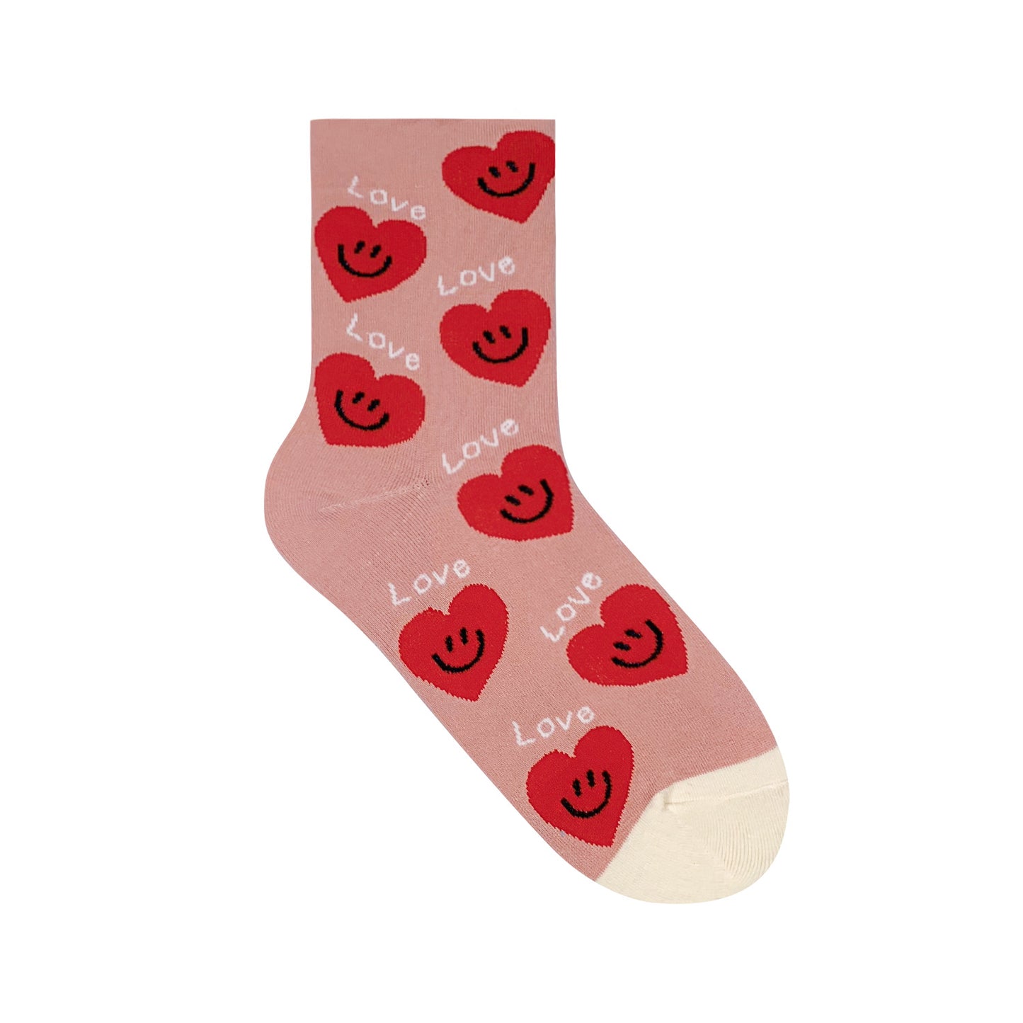 Women's Crew Smile Love Puppy Socks
