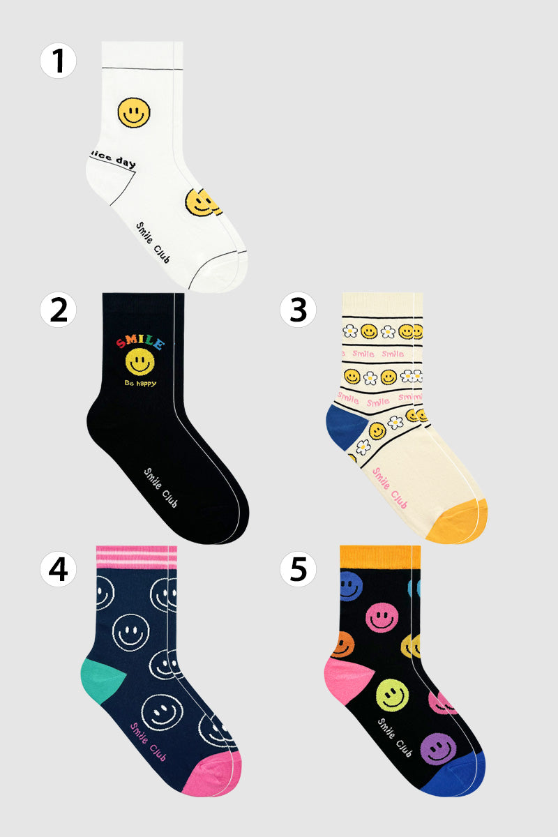 Women's Crew Smile Club Socks