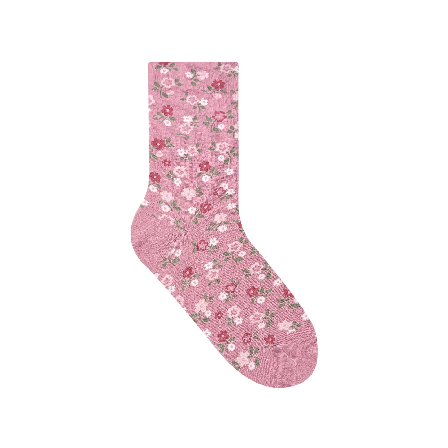 Women's Flower Pattern Crew Socks