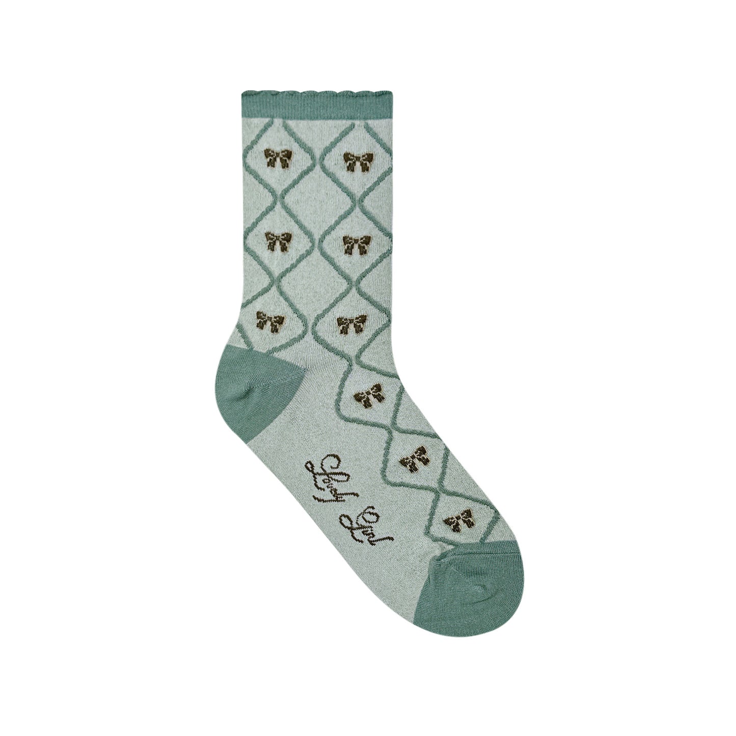 Women's Lovely Girl Pattern Crew Socks
